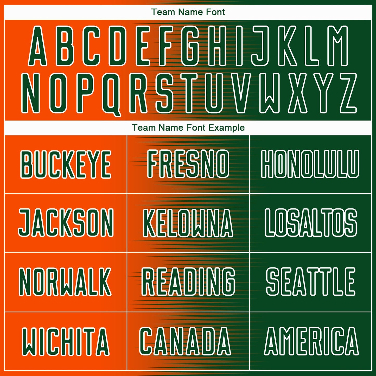 Custom Green Orange-White Gradient Line Sublimation Soccer Uniform Jersey - Sky-Custom