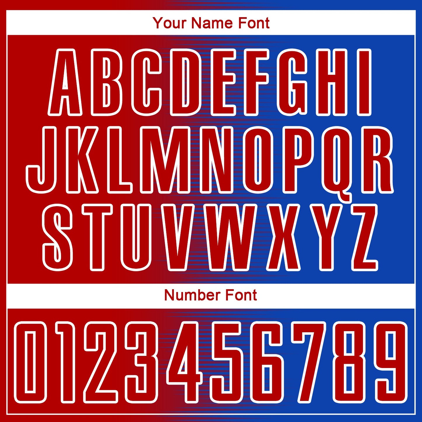 Custom Thunder Blue Red-White Gradient Line Sublimation Soccer Uniform Jersey - Sky-Custom