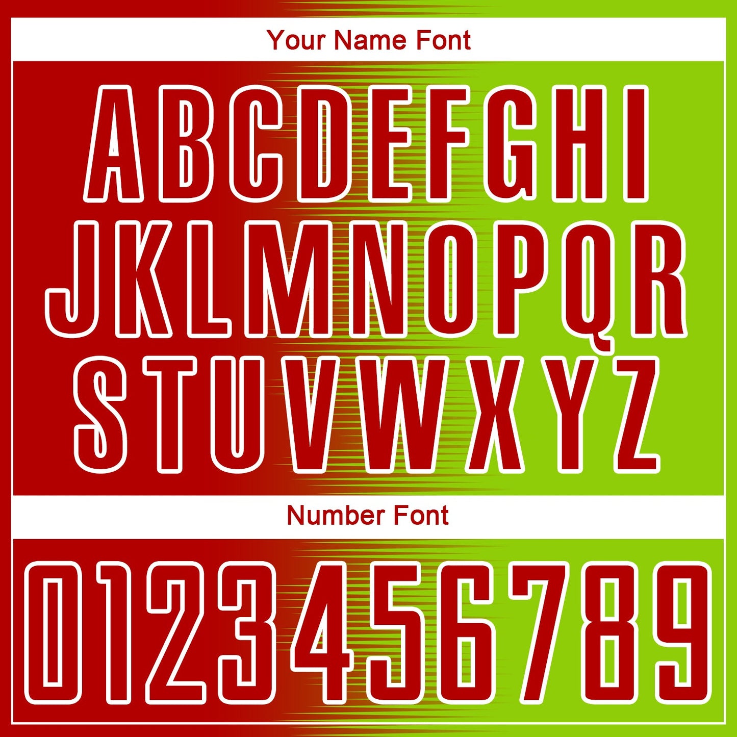 Custom Red Neon Green-White Gradient Line Sublimation Soccer Uniform Jersey - Sky-Custom