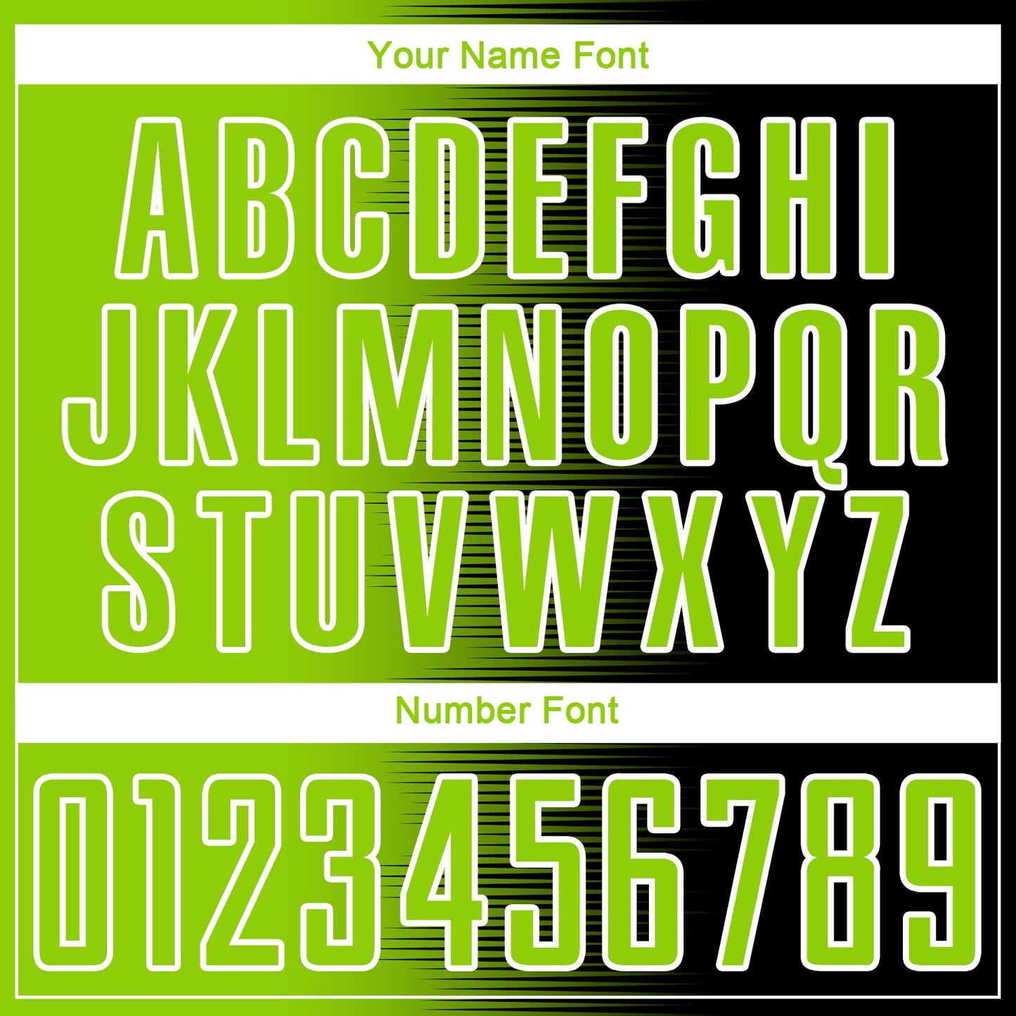 Custom Black Neon Green-White Gradient Line Sublimation Soccer Uniform Jersey - Sky-Custom