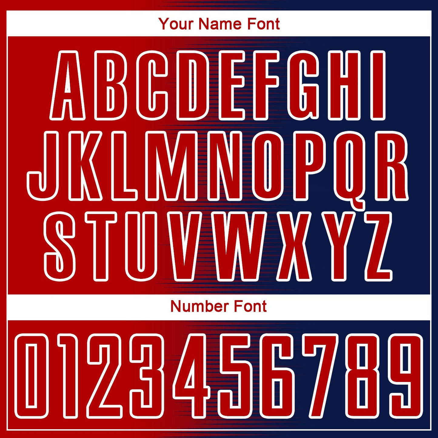 Custom Navy Red-White Gradient Line Sublimation Soccer Uniform Jersey - Sky-Custom