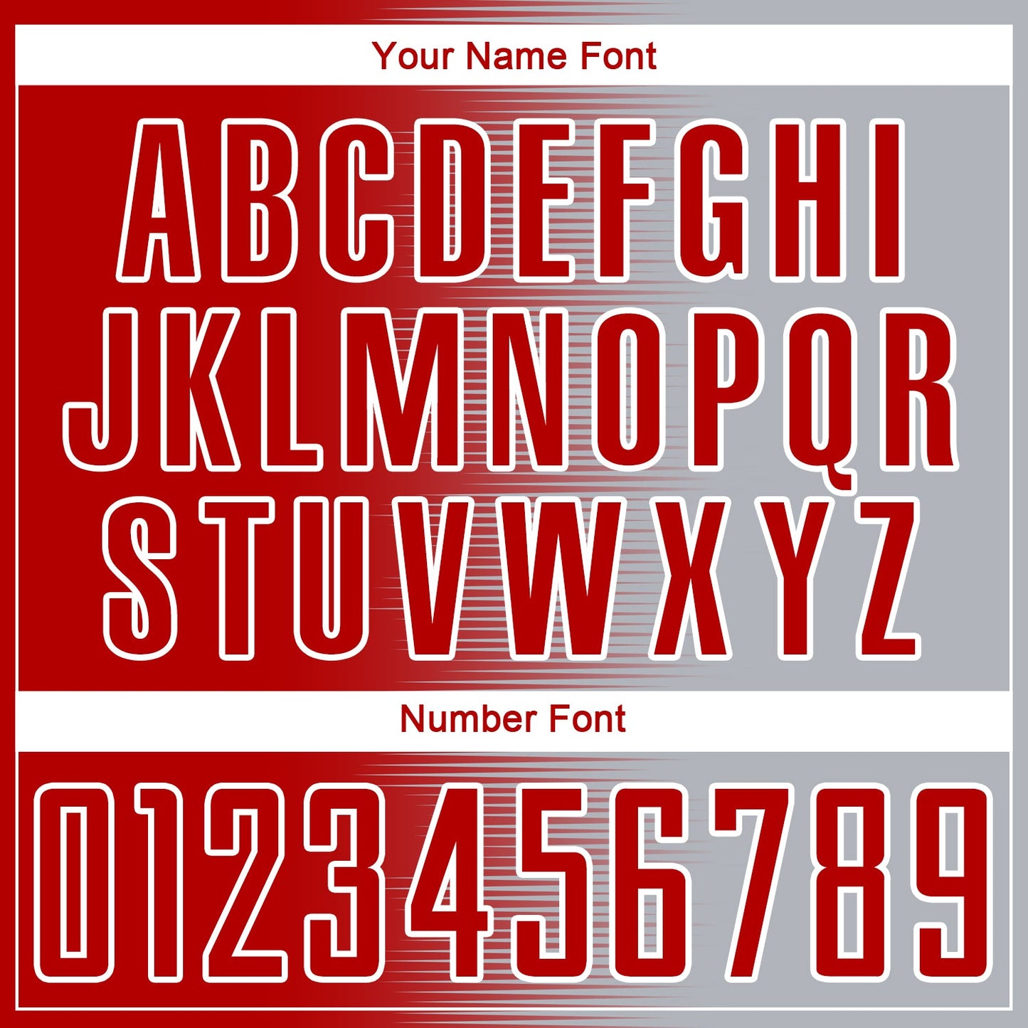 Custom Red Gray-White Gradient Line Sublimation Soccer Uniform Jersey - Sky-Custom