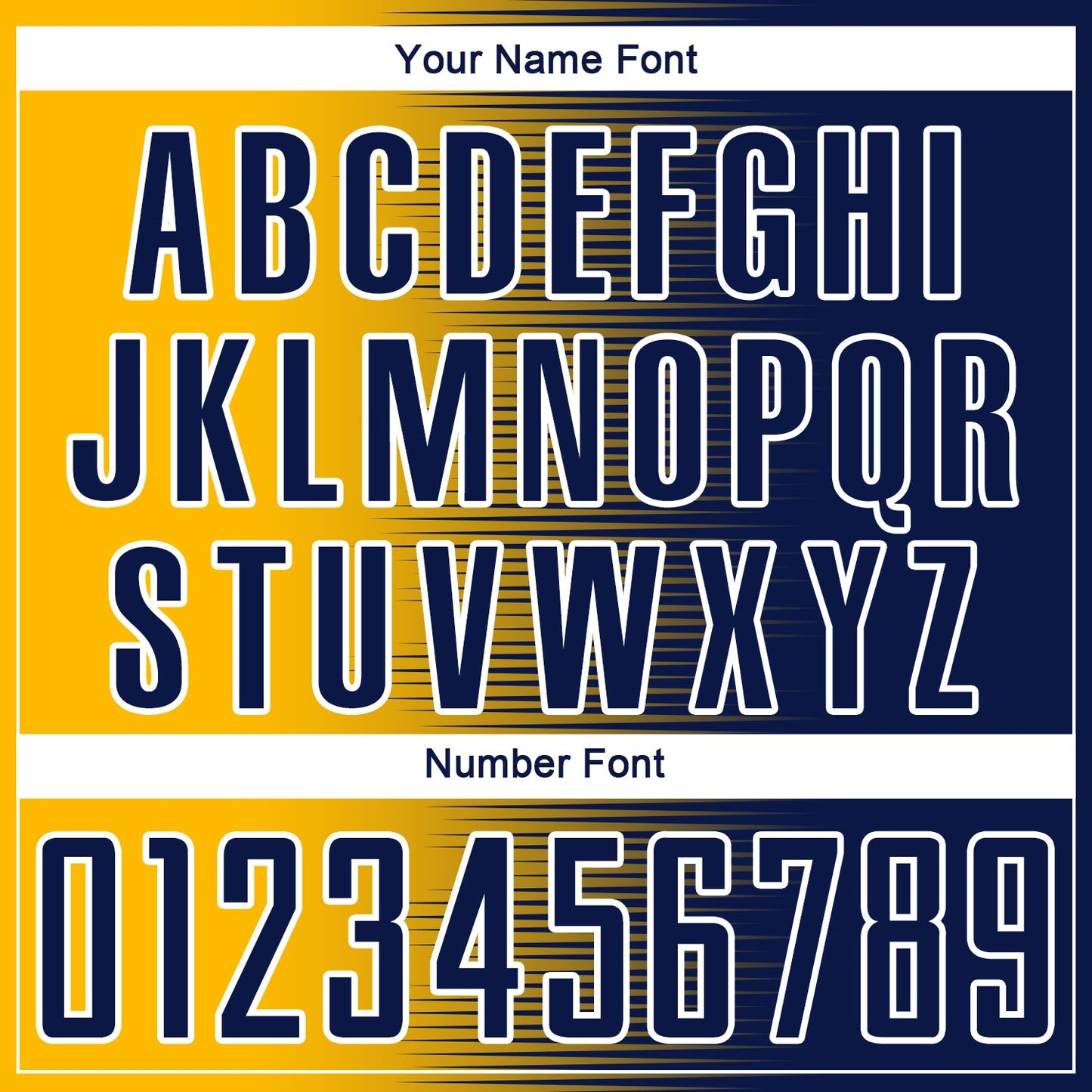 Custom Navy Gold-White Gradient Line Sublimation Soccer Uniform Jersey - Sky-Custom