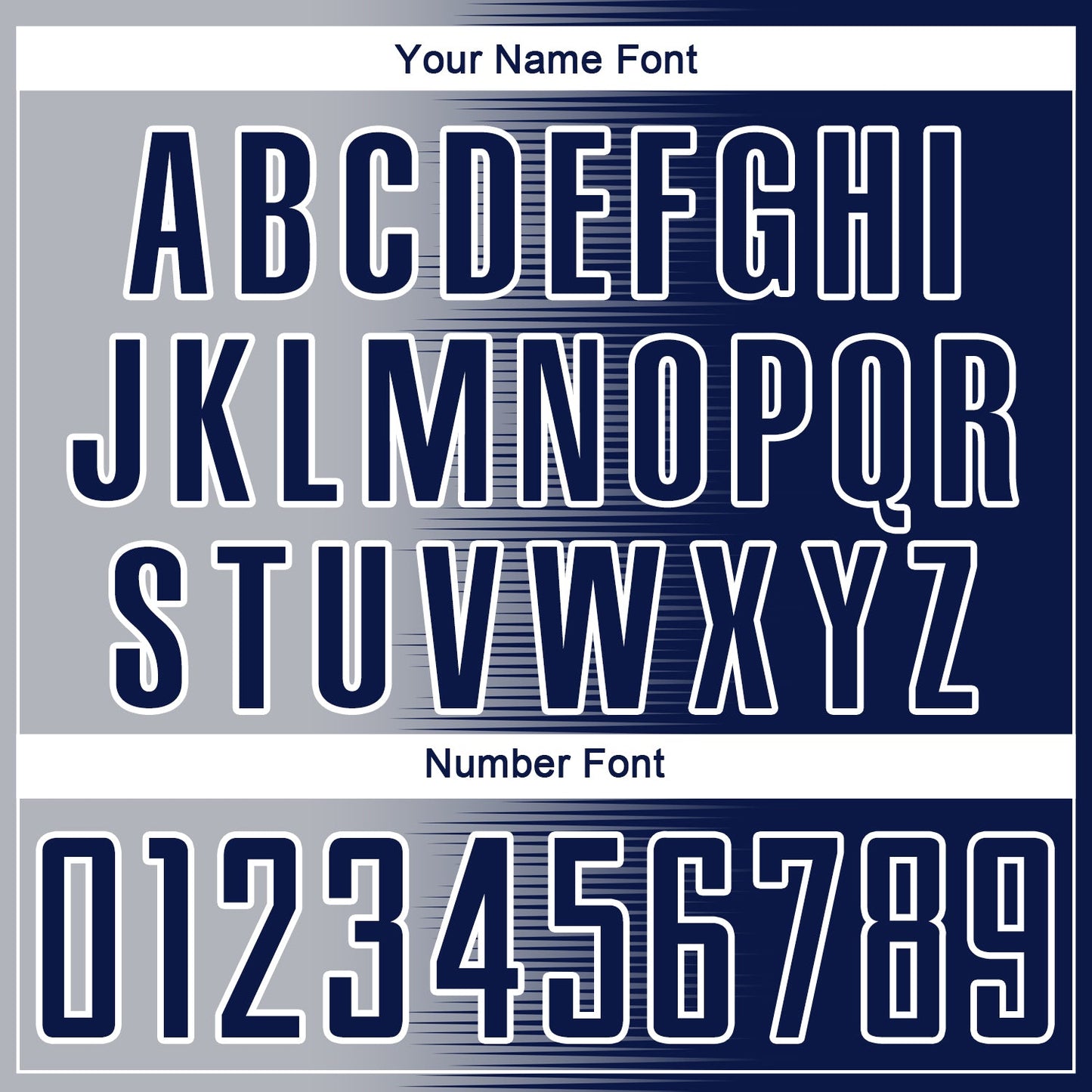 Custom Navy Gray-White Gradient Line Sublimation Soccer Uniform Jersey - Sky-Custom