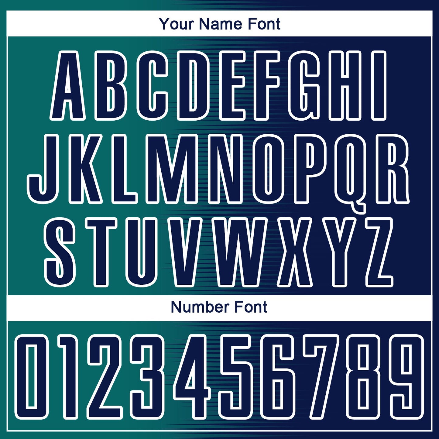 Custom Navy Teal-White Gradient Line Sublimation Soccer Uniform Jersey - Sky-Custom