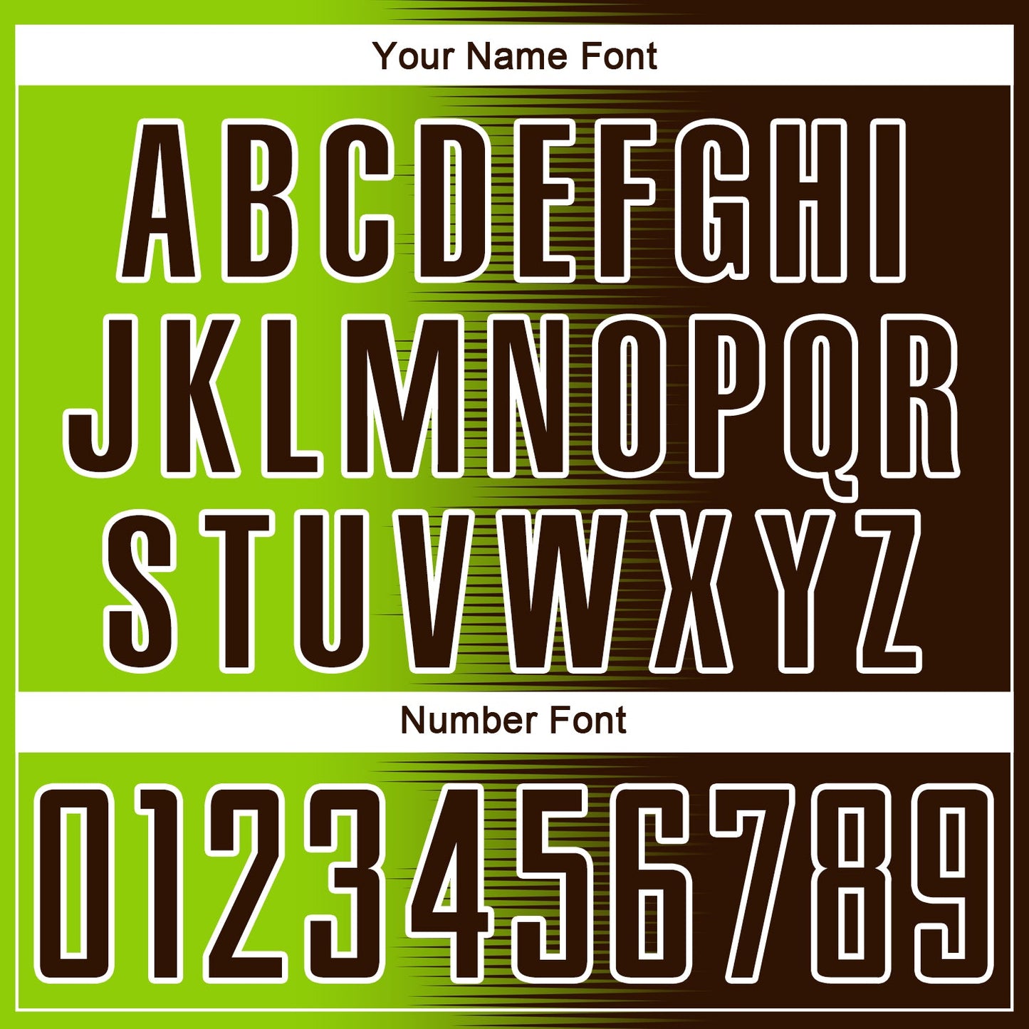 Custom Brown Neon Green-White Gradient Line Sublimation Soccer Uniform Jersey - Sky-Custom