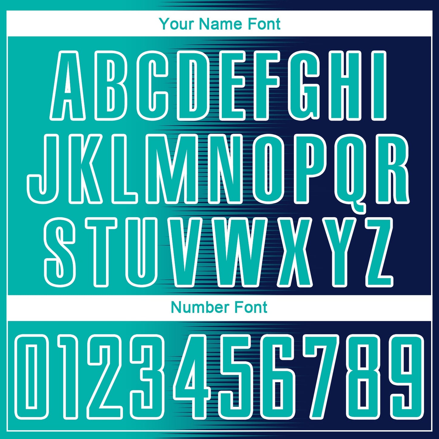 Custom Navy Aqua-White Gradient Line Sublimation Soccer Uniform Jersey - Sky-Custom