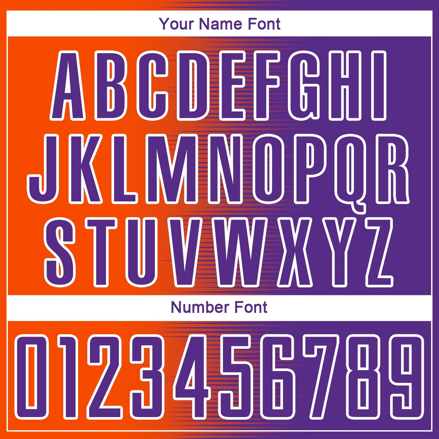 Custom Purple Orange-White Gradient Line Sublimation Soccer Uniform Jersey - Sky-Custom