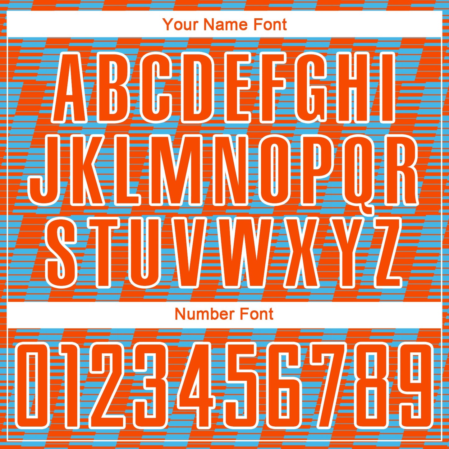 Custom Orange Sky Blue-White Line Sublimation Soccer Uniform Jersey - Sky-Custom