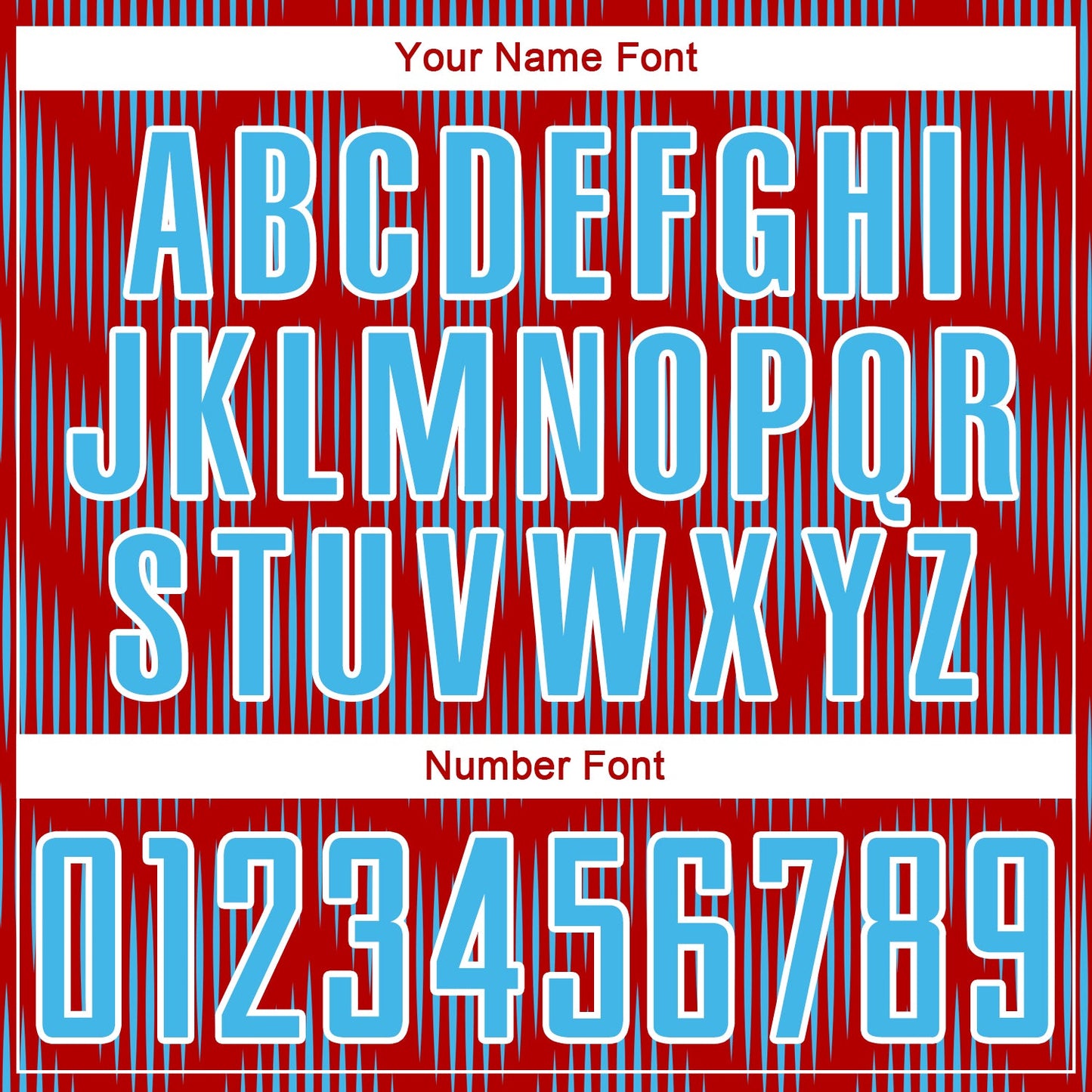 Custom Red Sky Blue-White Line Sublimation Soccer Uniform Jersey - Sky-Custom