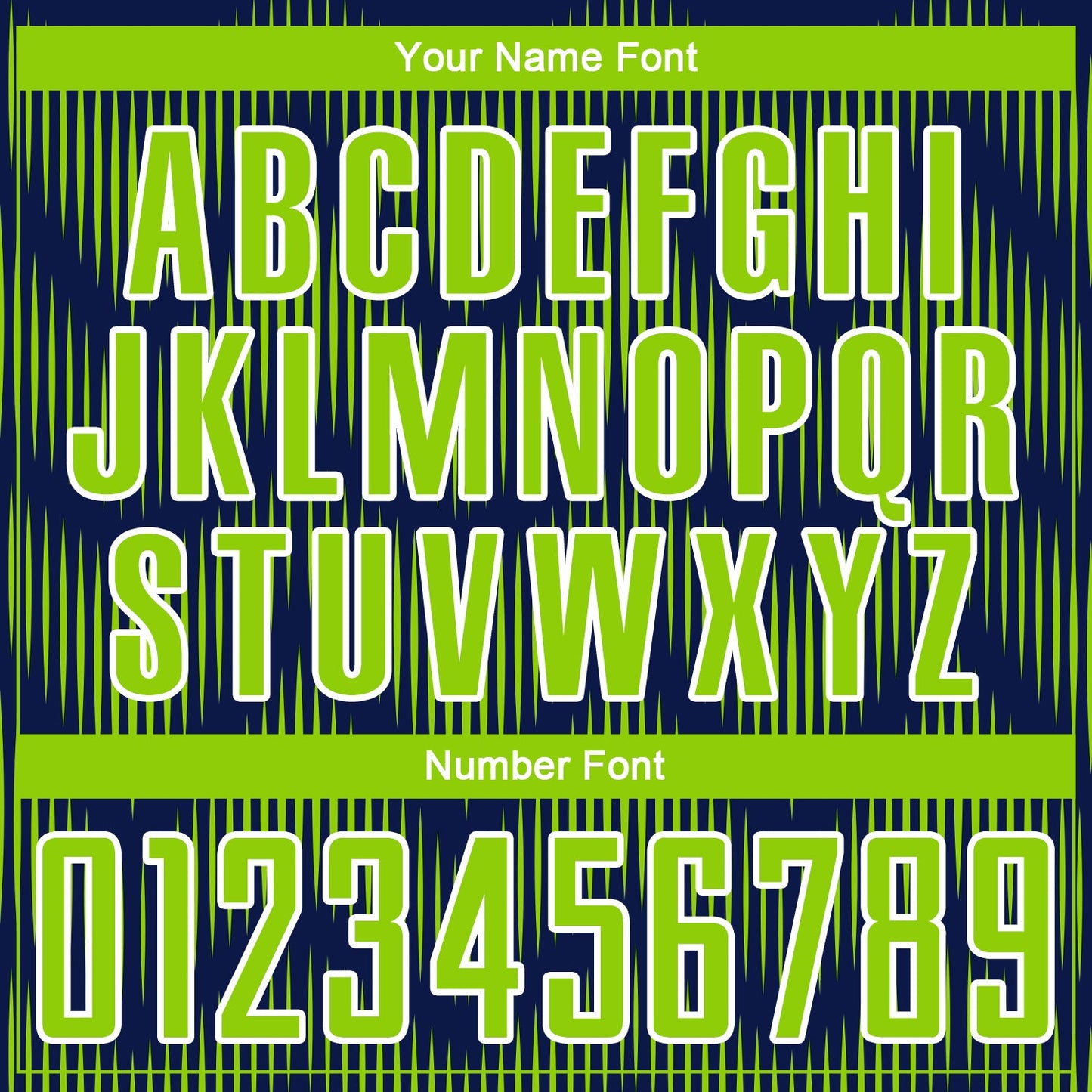 Custom Navy Neon Green-White Line Sublimation Soccer Uniform Jersey - Sky-Custom