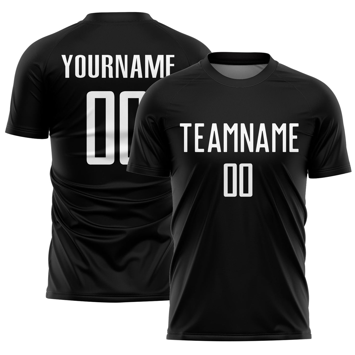 Custom Black White Sublimation Soccer Uniform Jersey - Sky-Custom