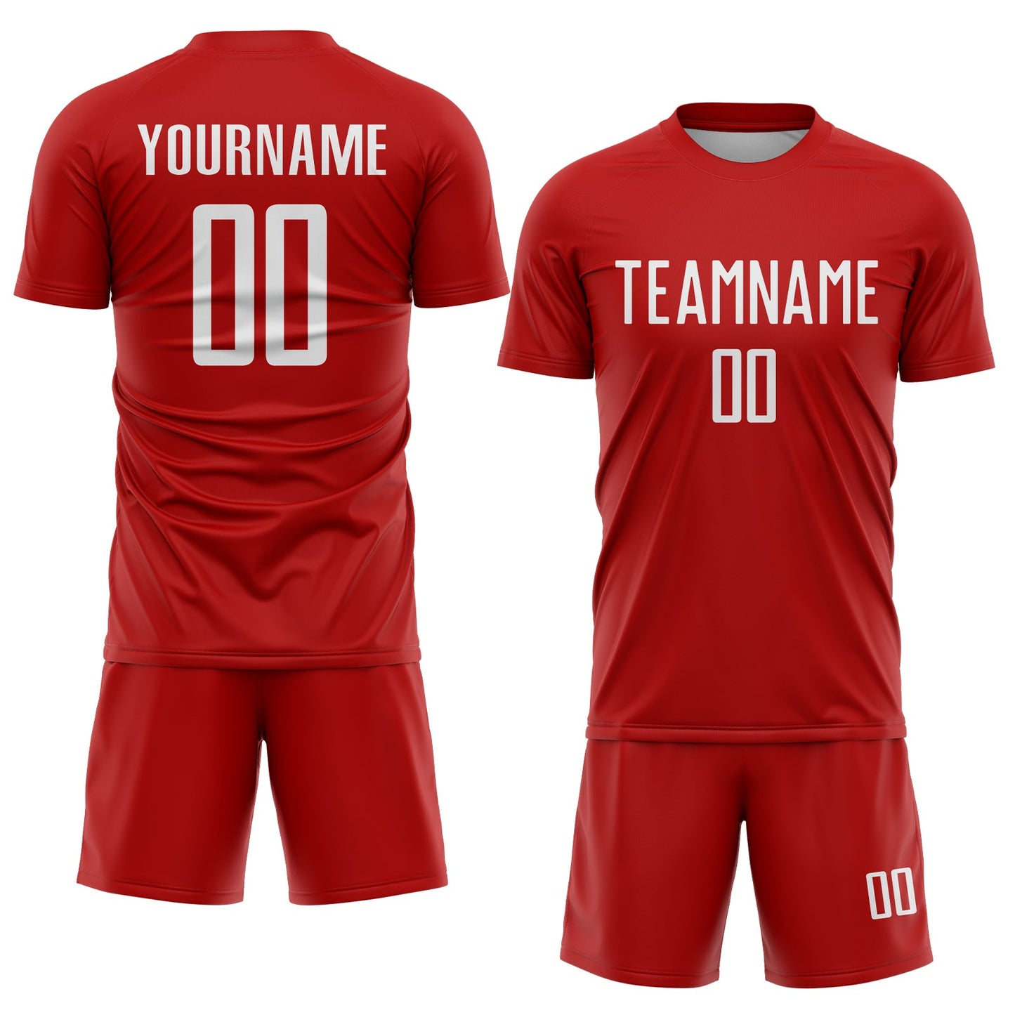 Custom Red White Sublimation Soccer Uniform Jersey - Sky-Custom
