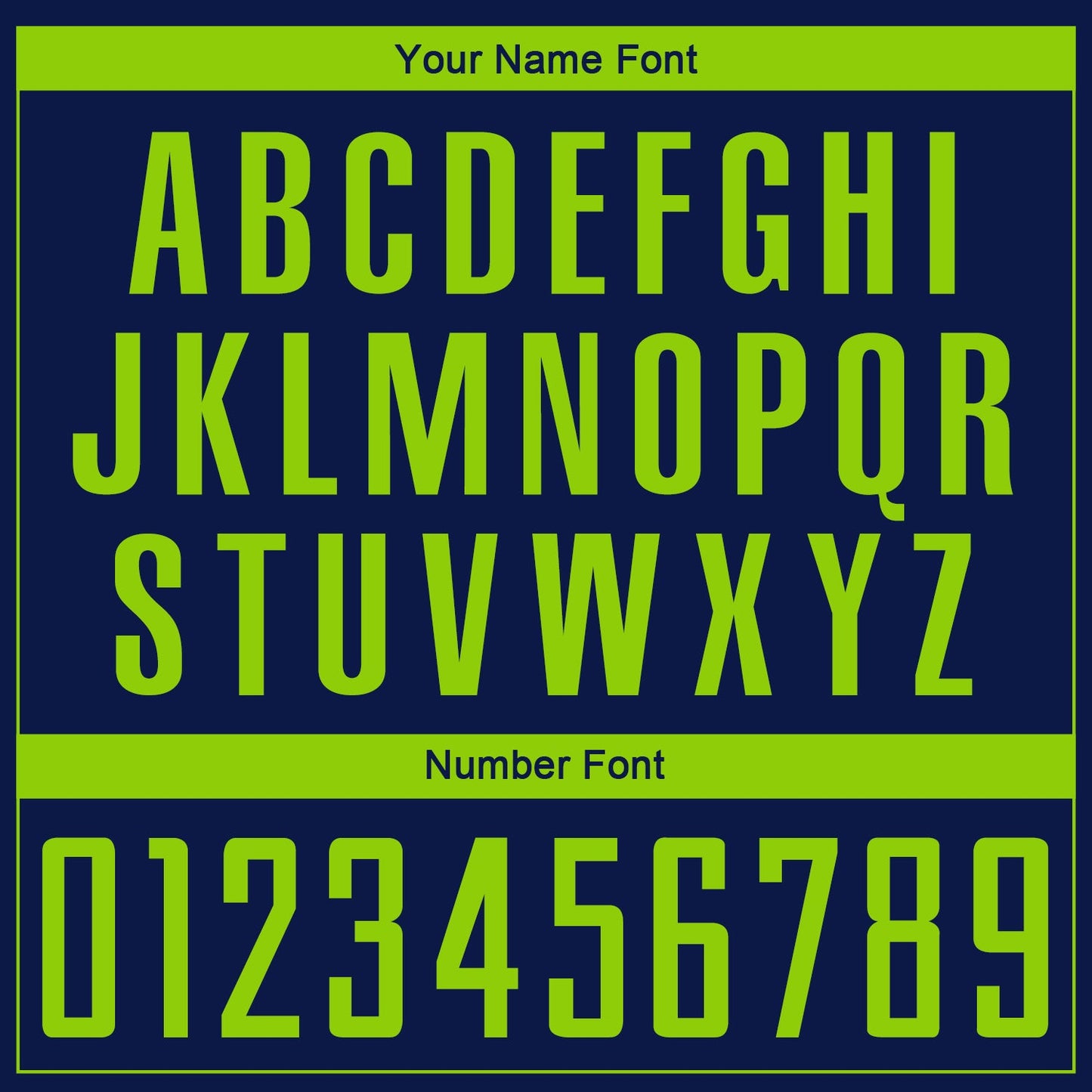 Custom Navy Neon Green Sublimation Soccer Uniform Jersey - Sky-Custom