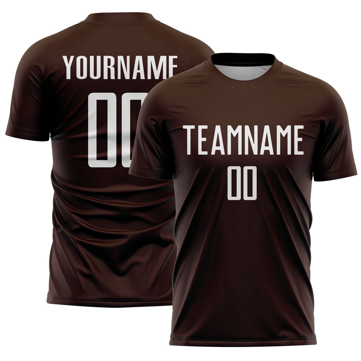 Custom Brown White Sublimation Soccer Uniform Jersey - Sky-Custom