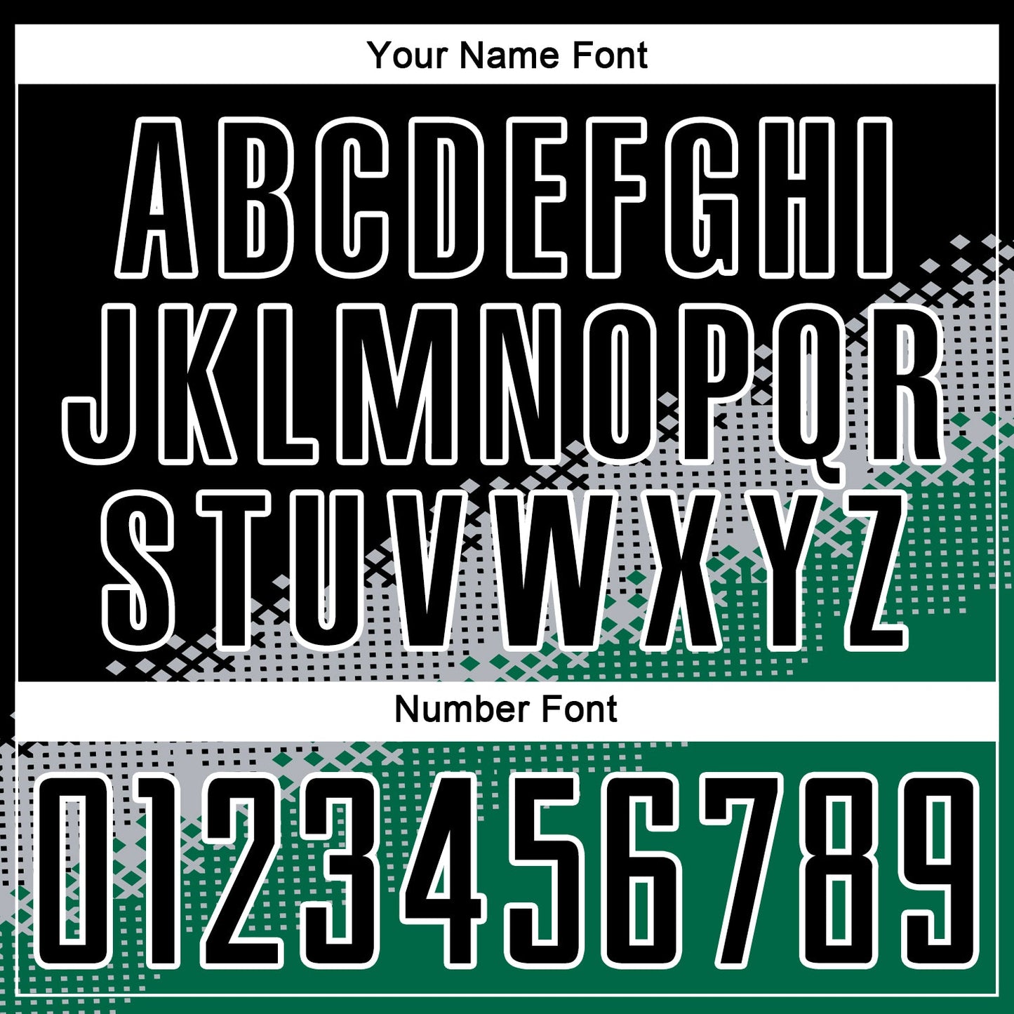 Custom Black Gray-Kelly Green Gradient Geometric Shape Sublimation Soccer Uniform Jersey - Sky-Custom