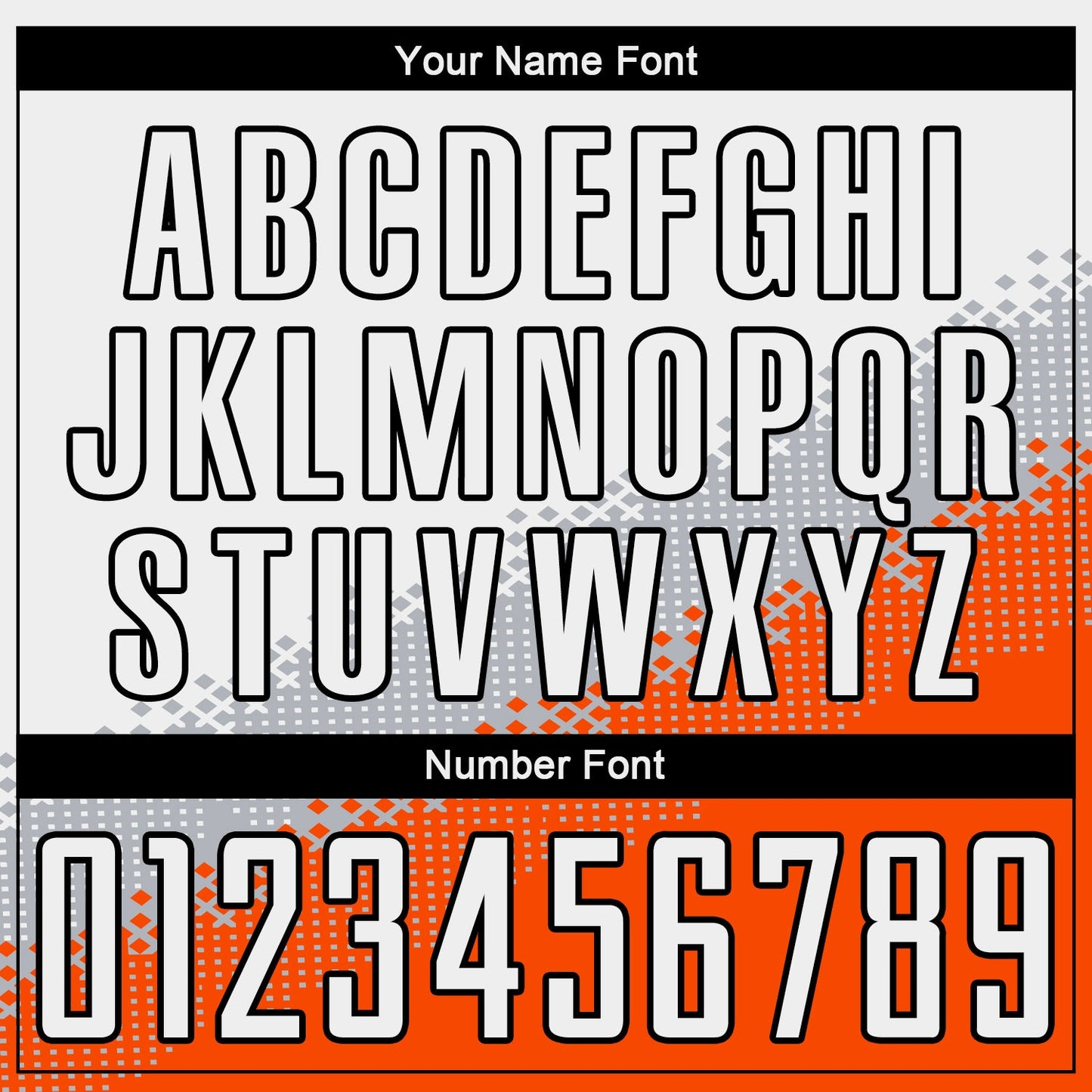 Custom White Gray Orange-Black Gradient Geometric Shape Sublimation Soccer Uniform Jersey - Sky-Custom