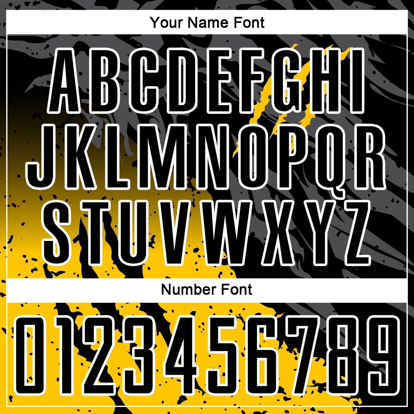 Custom Black Yellow-White Gradient Scratch Splash Sublimation Soccer Uniform Jersey - Sky-Custom