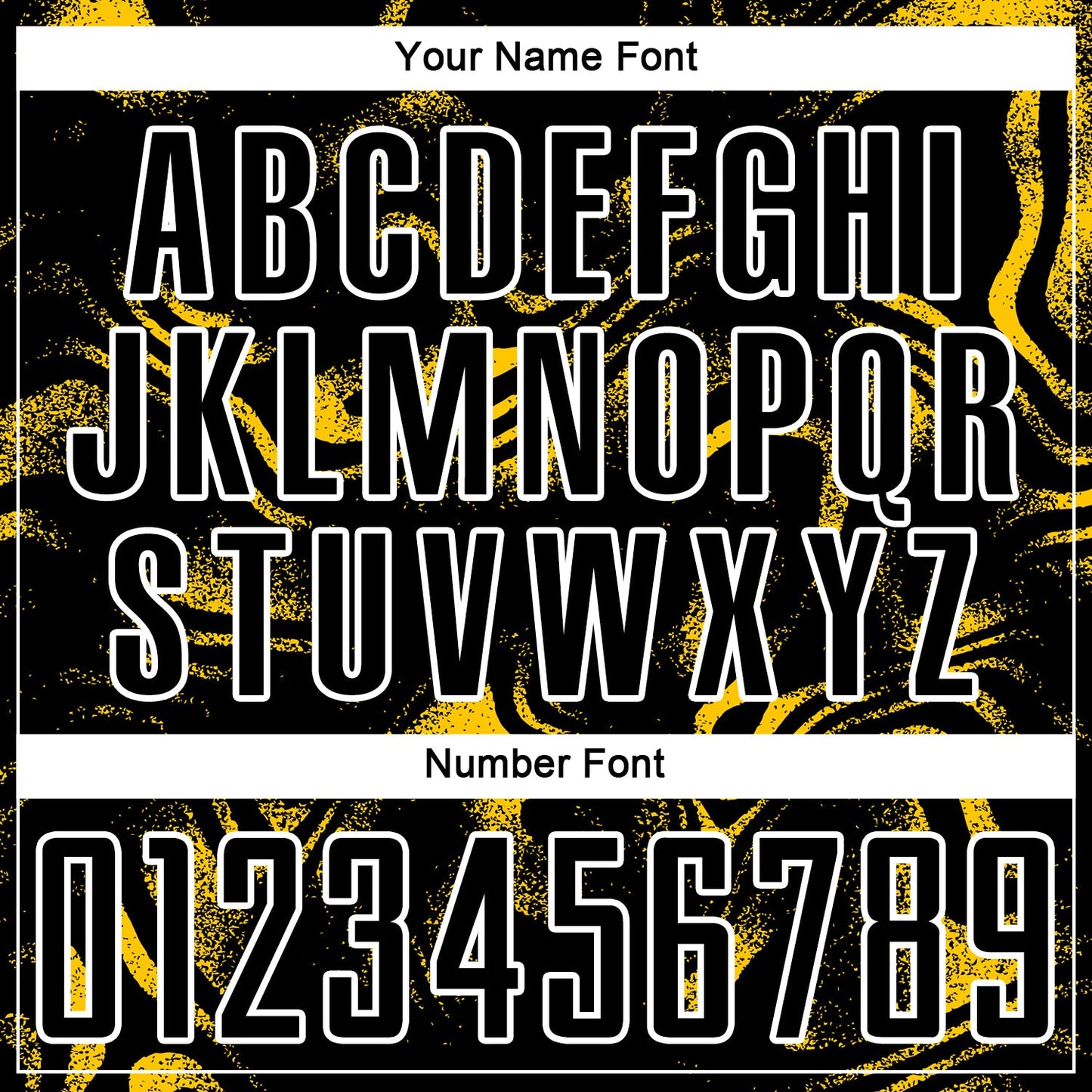 Custom Black Yellow-White Abstract Liquid Sublimation Soccer Uniform Jersey - Sky-Custom