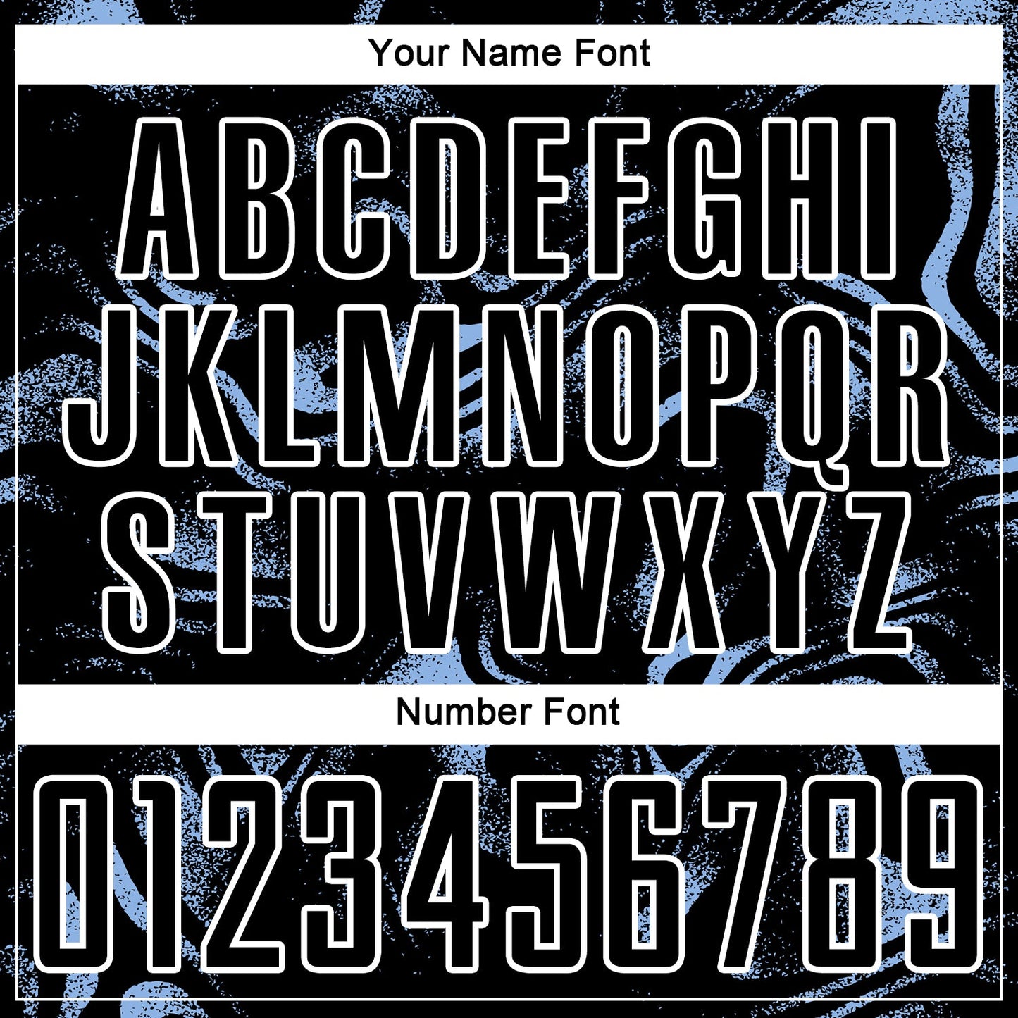 Custom Black Light Blue-White Abstract Liquid Sublimation Soccer Uniform Jersey - Sky-Custom