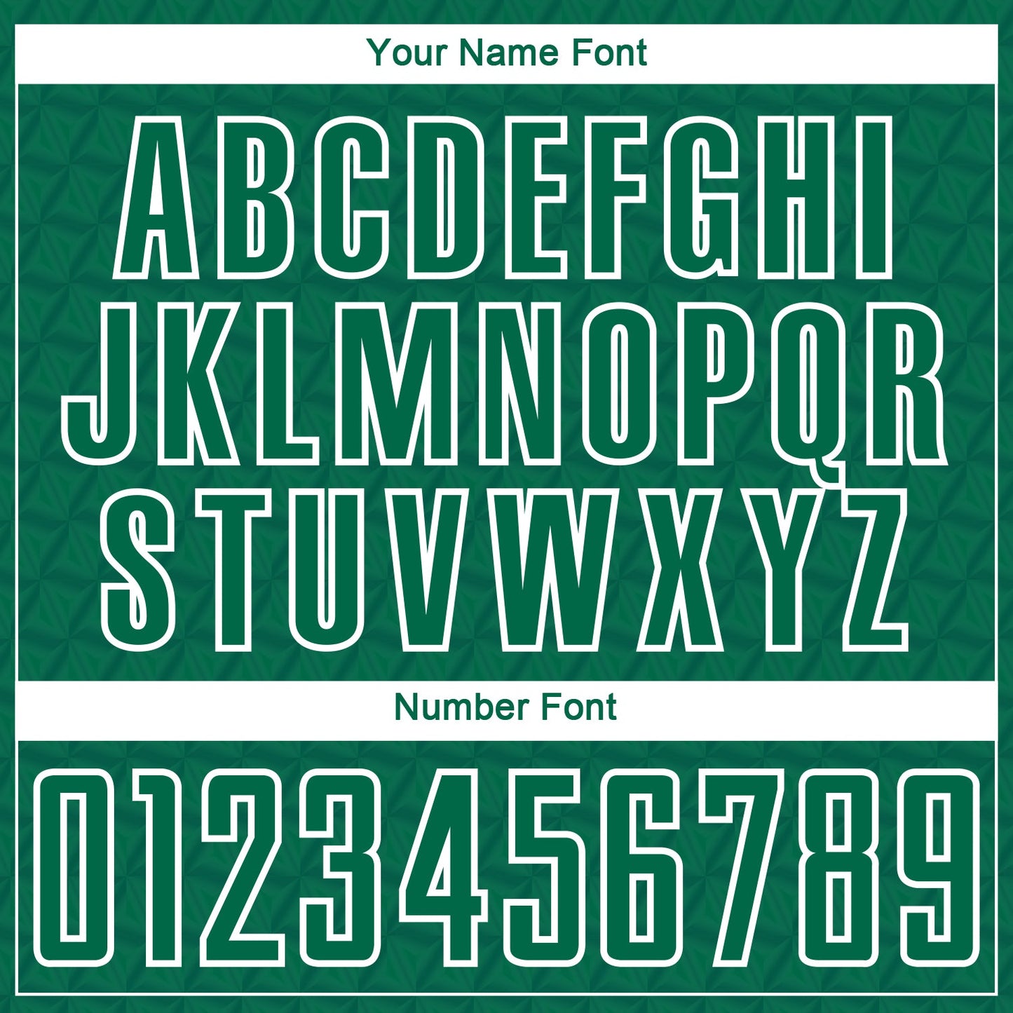 Custom Kelly Green White Geometric Shape Sublimation Soccer Uniform Jersey - Sky-Custom