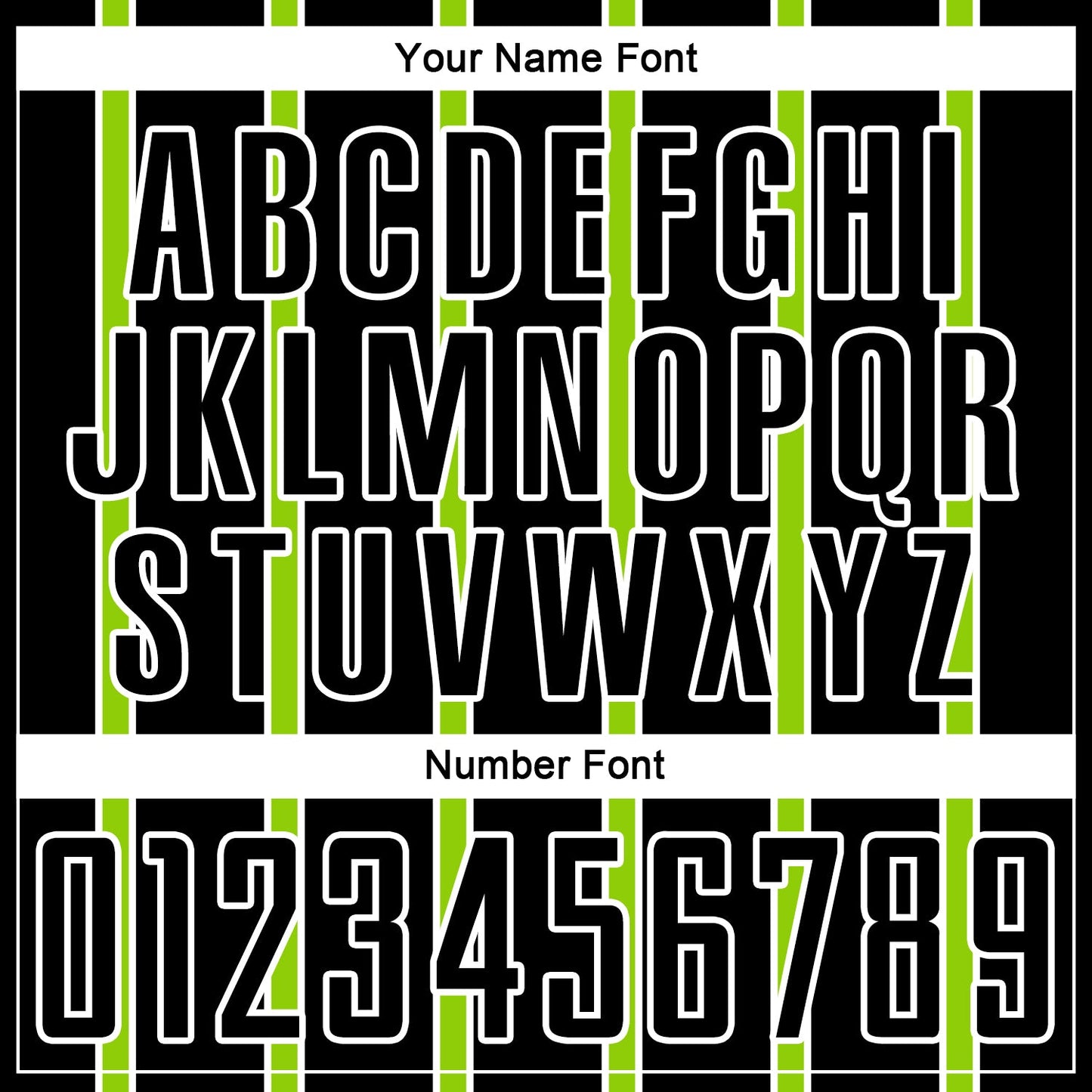 Custom Black Neon Green-White Stripe Line Sublimation Soccer Uniform Jersey - Sky-Custom