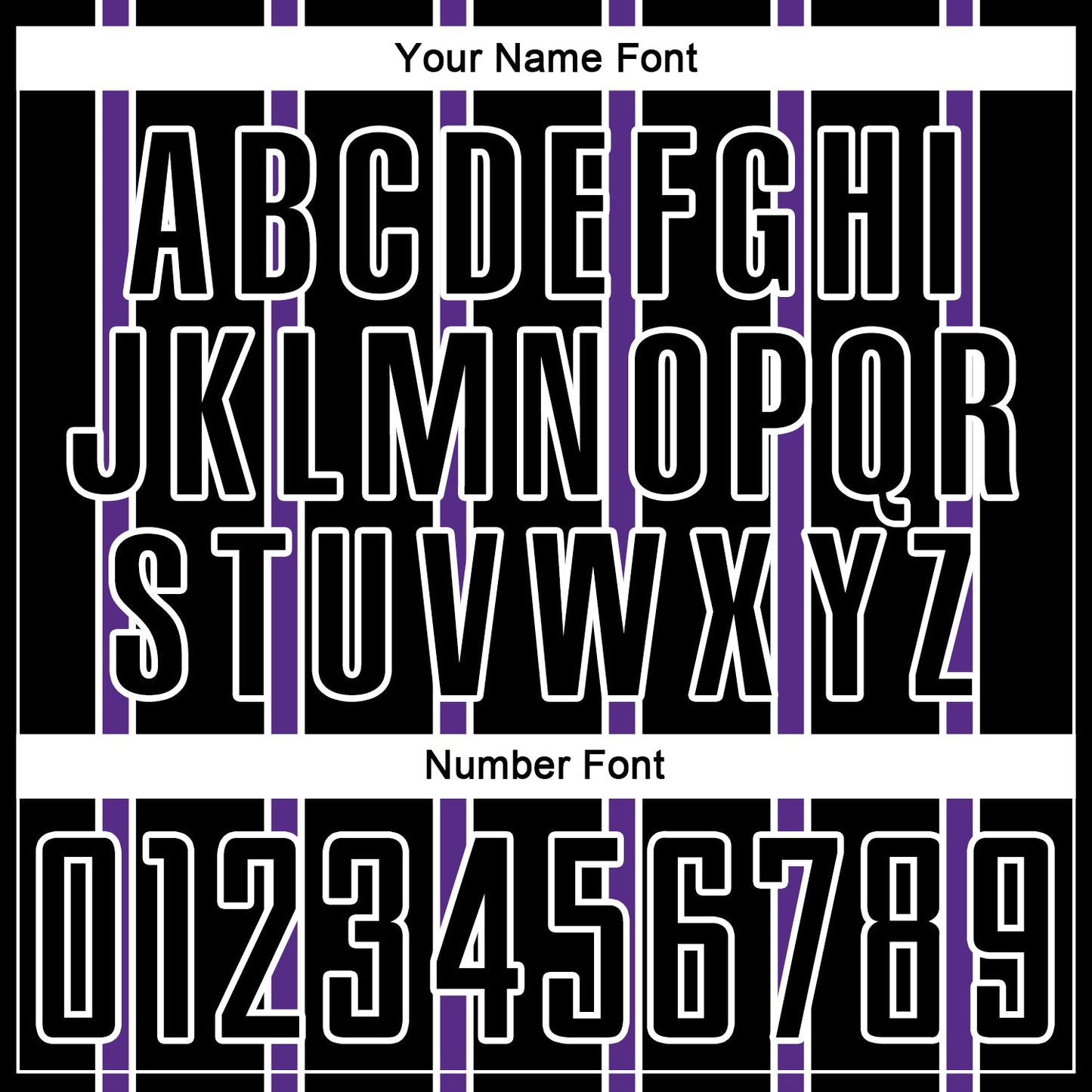 Custom Black Purple-White Stripe Line Sublimation Soccer Uniform Jersey - Sky-Custom