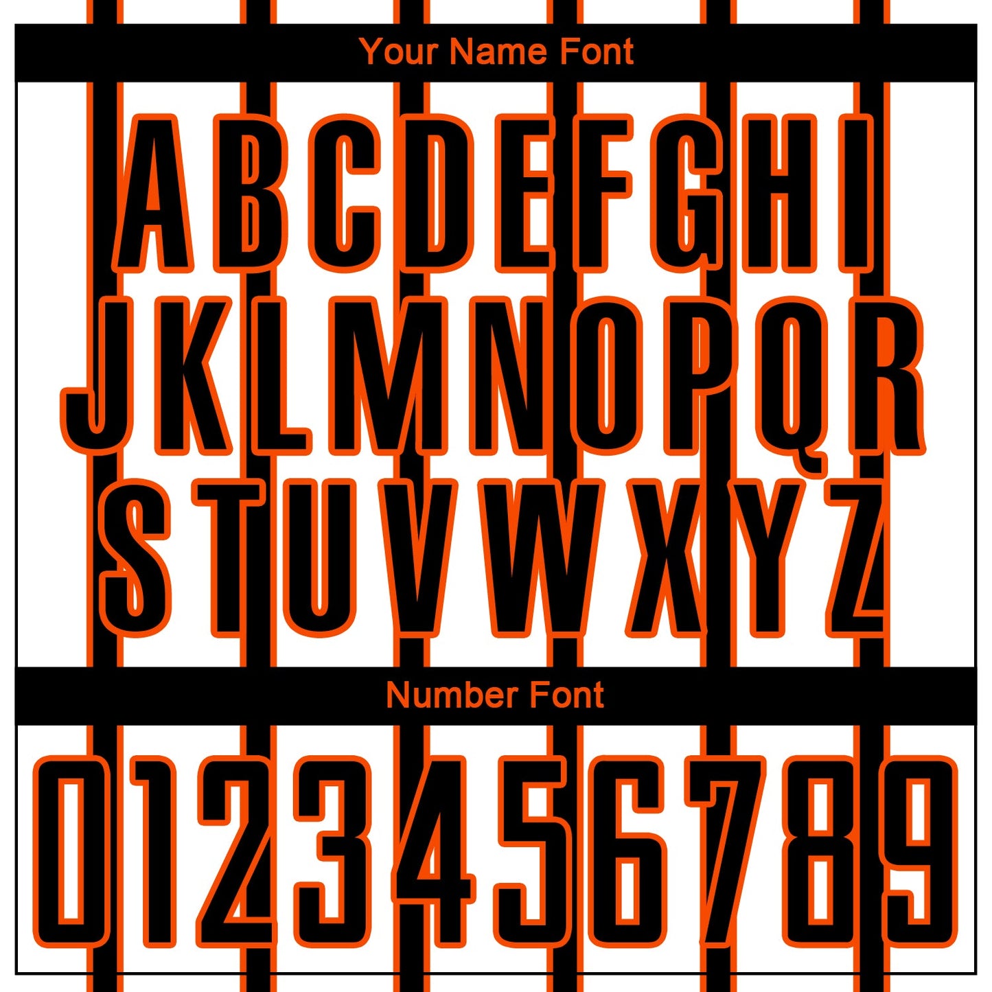 Custom White Black-Orange Stripe Line Sublimation Soccer Uniform Jersey - Sky-Custom