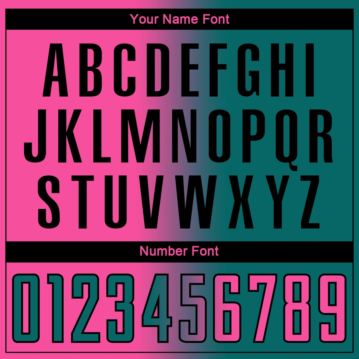 Custom Teal Pink-Black Sublimation Gradient Fashion Soccer Uniform Jersey - Sky-Custom