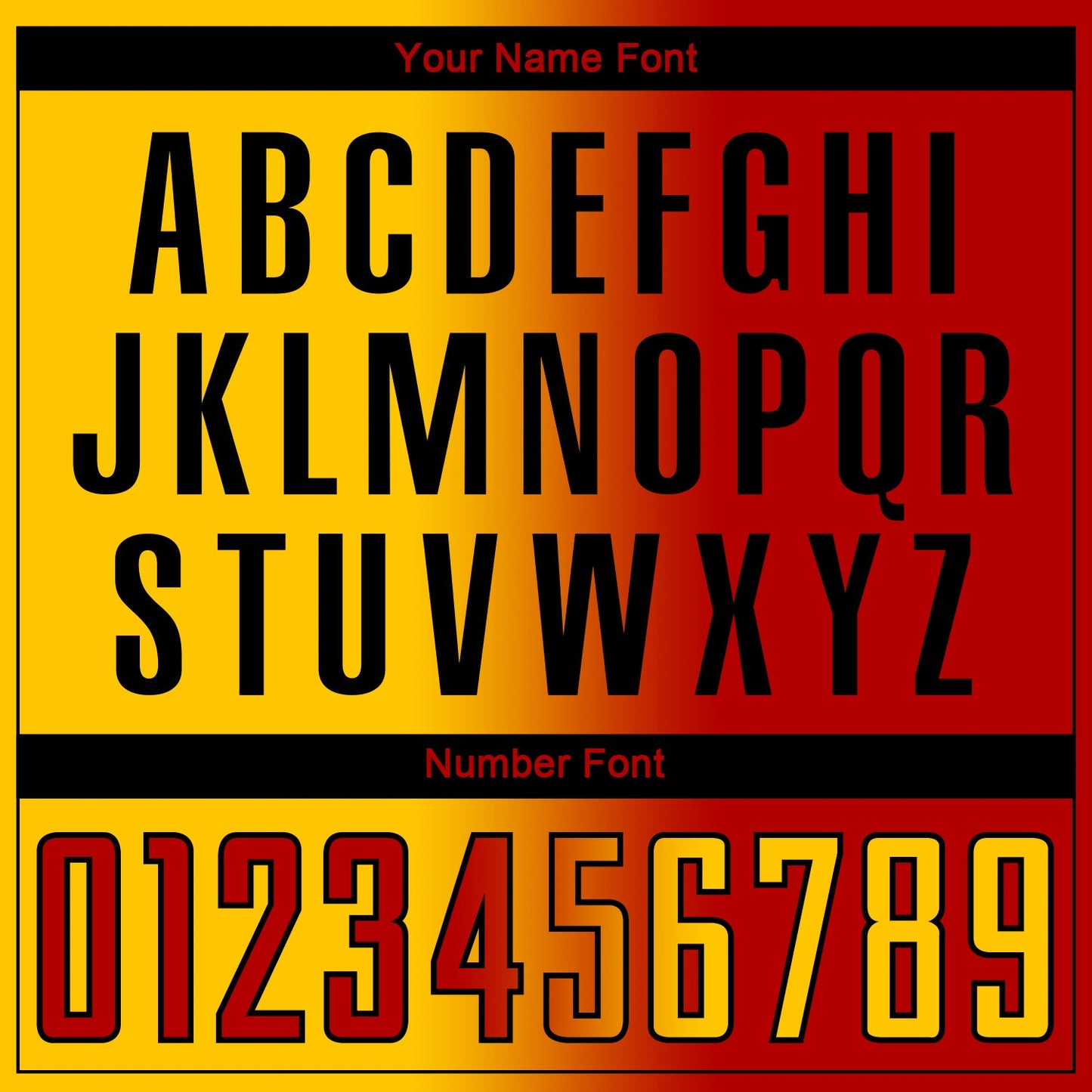 Custom Red Yellow-Black Sublimation Gradient Fashion Soccer Uniform Jersey - Sky-Custom