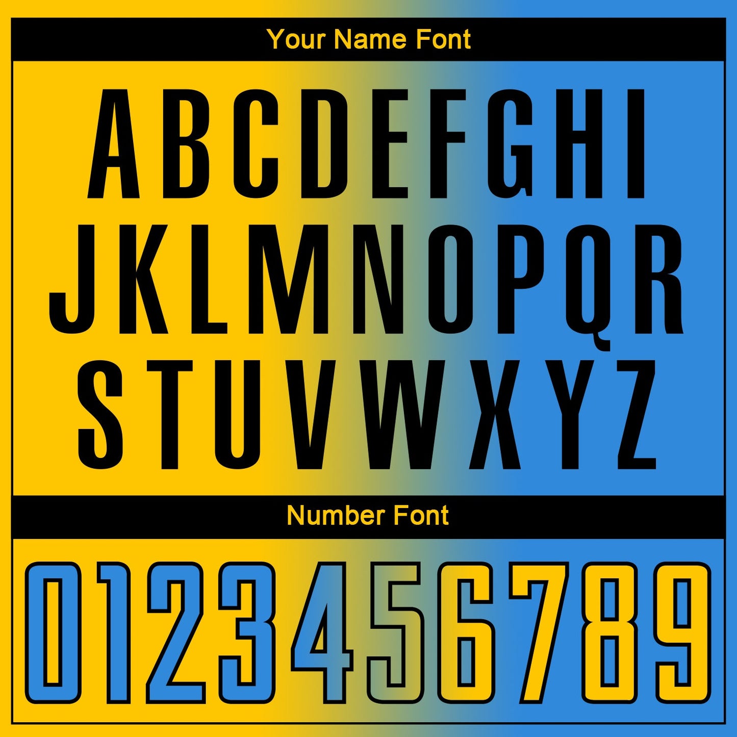 Custom Powder Blue Yellow-Black Sublimation Gradient Fashion Soccer Uniform Jersey - Sky-Custom