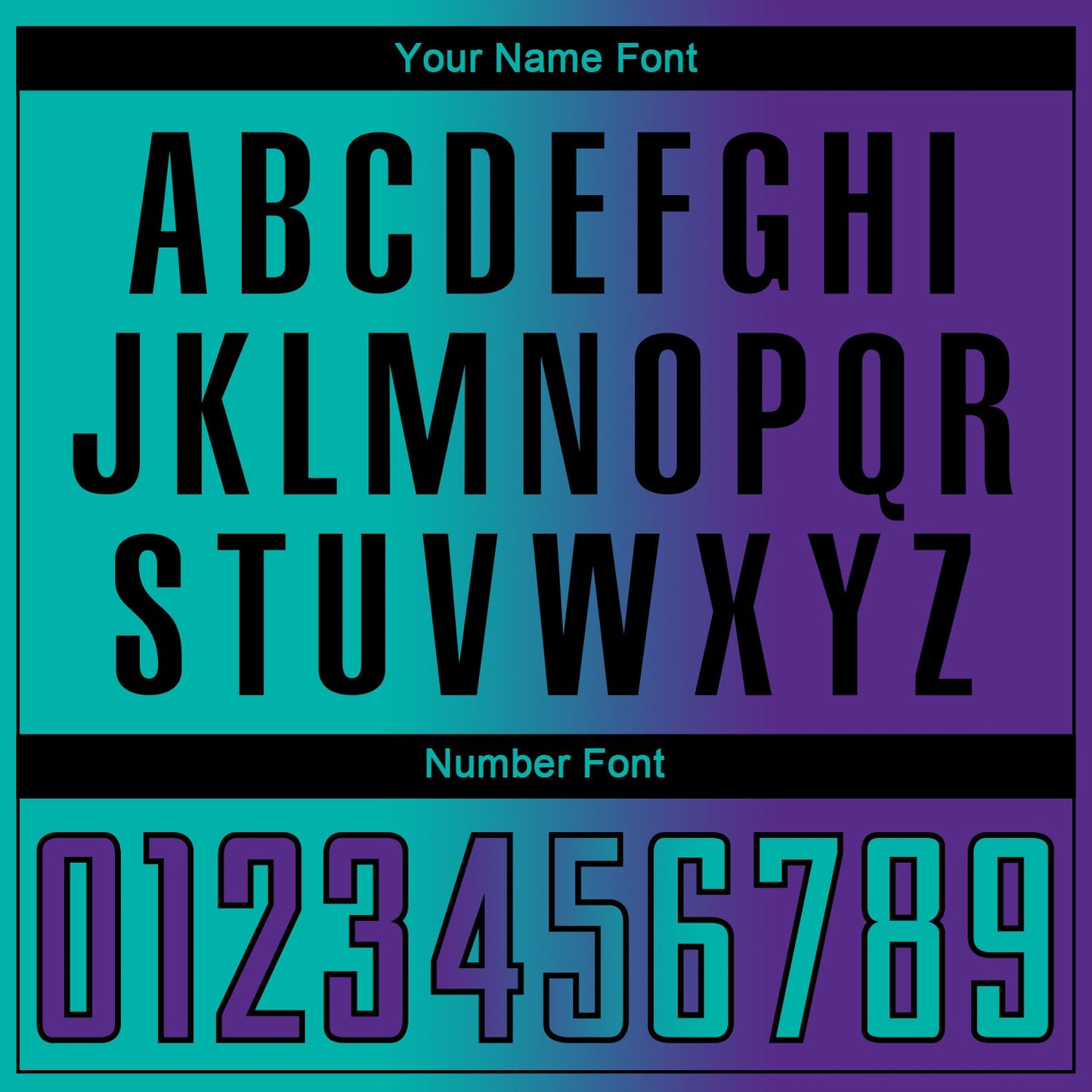 Custom Purple Aqua-Black Sublimation Gradient Fashion Soccer Uniform Jersey - Sky-Custom