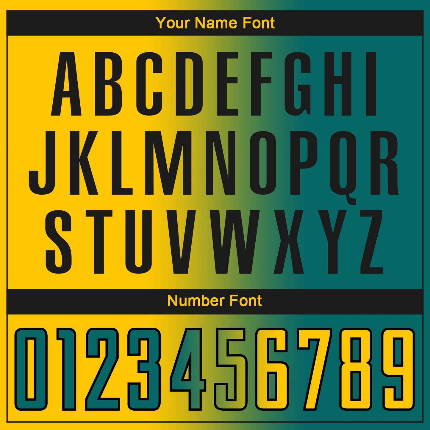 Custom Teal Yellow-Black Sublimation Gradient Fashion Soccer Uniform Jersey - Sky-Custom