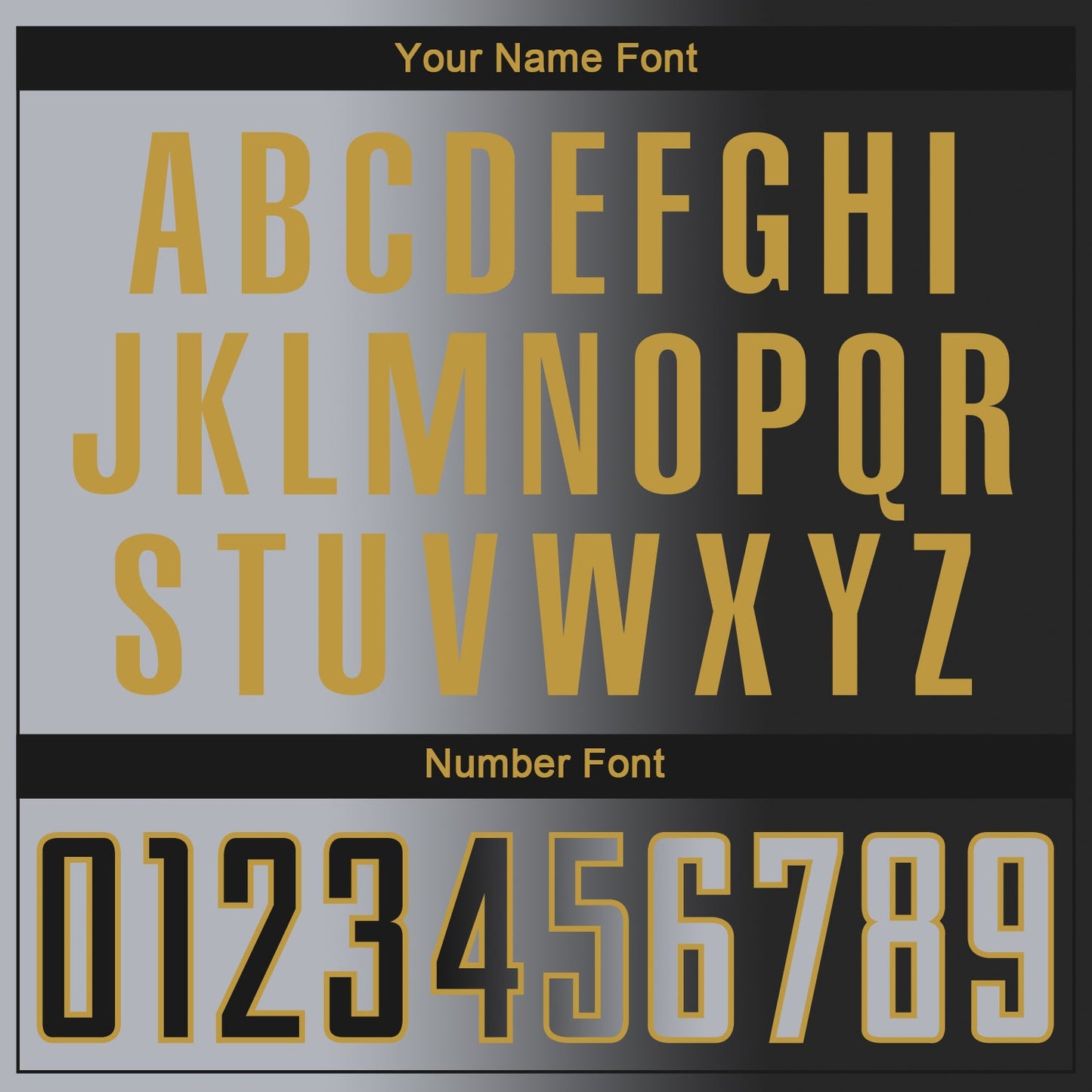 Custom Black Gray-Old Gold Sublimation Gradient Fashion Soccer Uniform Jersey - Sky-Custom