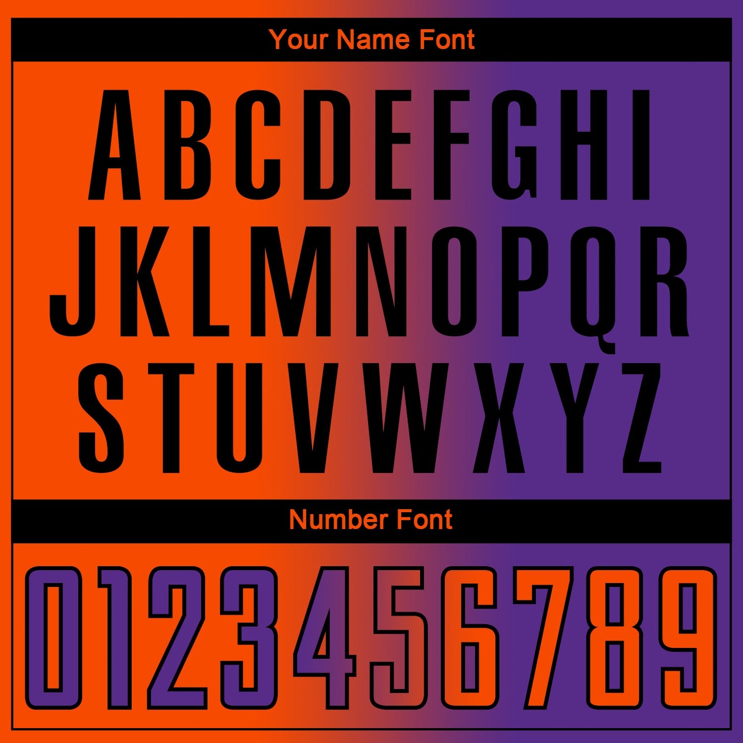 Custom Purple Orange-Black Sublimation Gradient Fashion Soccer Uniform Jersey - Sky-Custom