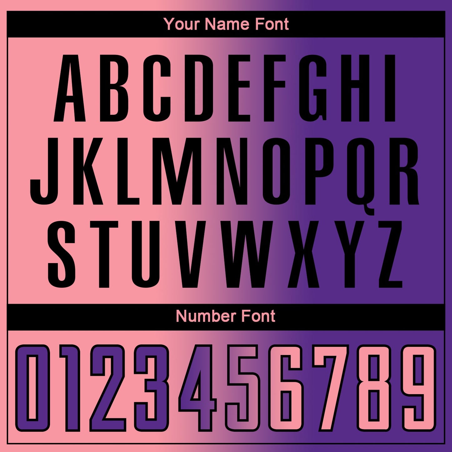 Custom Purple Medium Pink-Black Sublimation Gradient Fashion Soccer Uniform Jersey - Sky-Custom