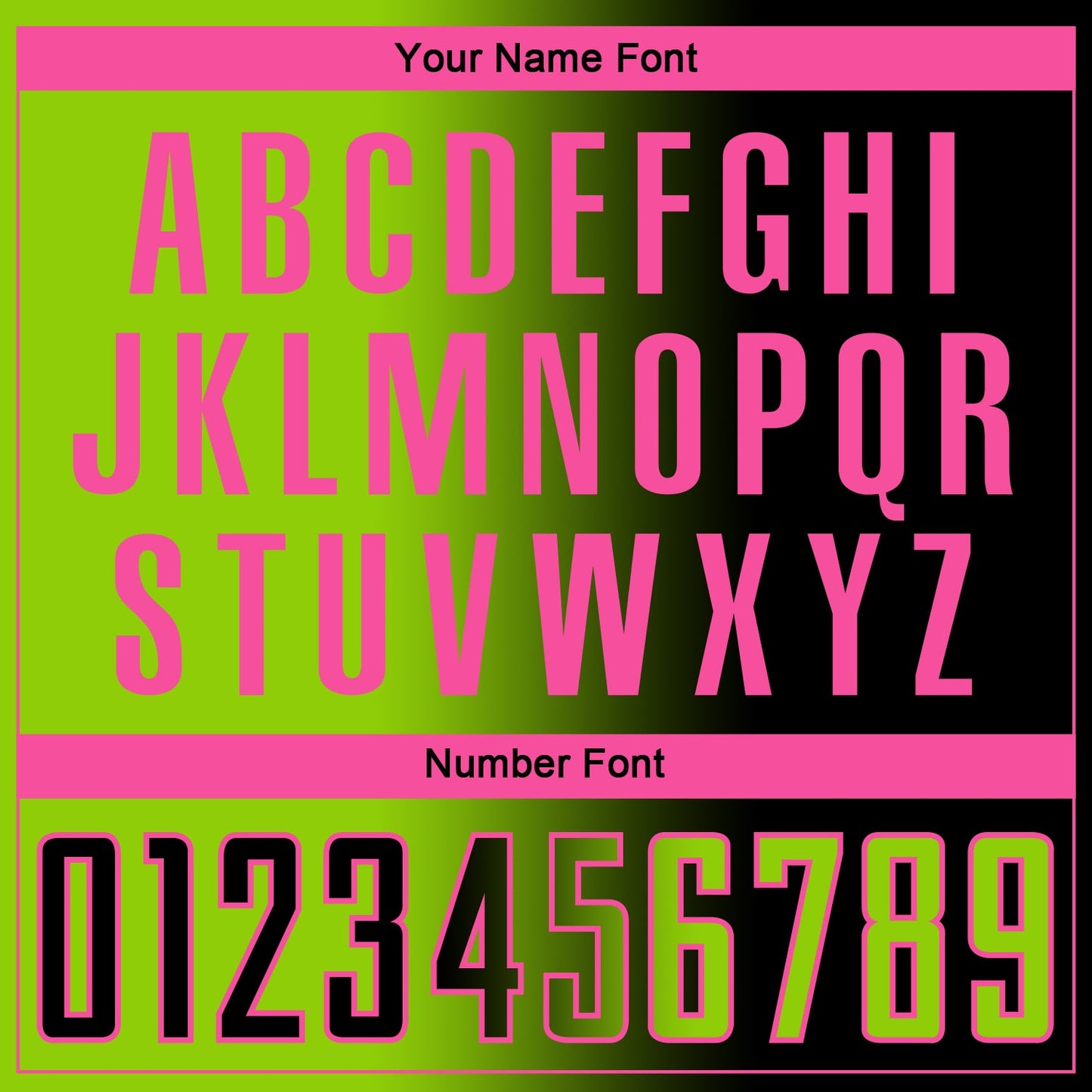 Custom Black Neon Green-Pink Sublimation Gradient Fashion Soccer Uniform Jersey - Sky-Custom