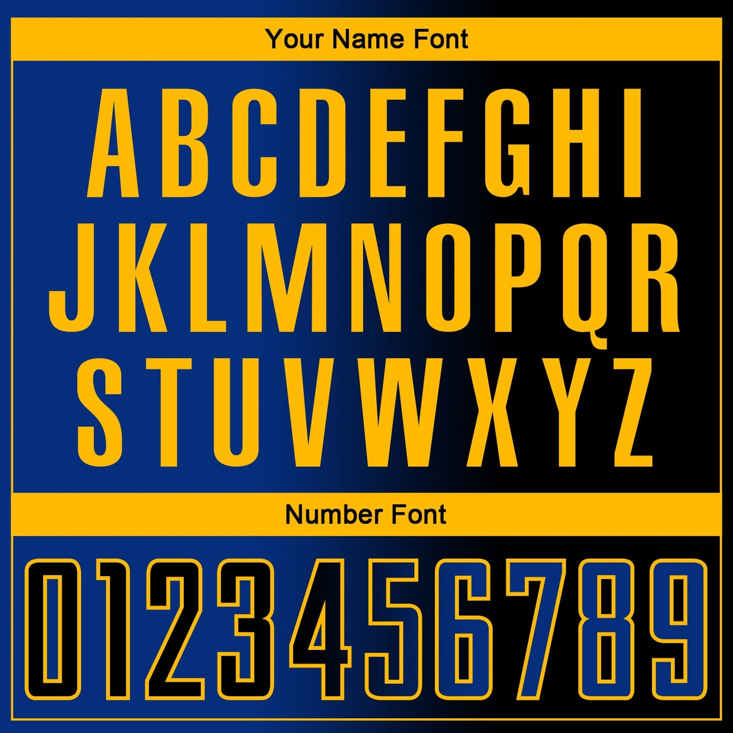 Custom Black Royal-Gold Sublimation Gradient Fashion Soccer Uniform Jersey - Sky-Custom