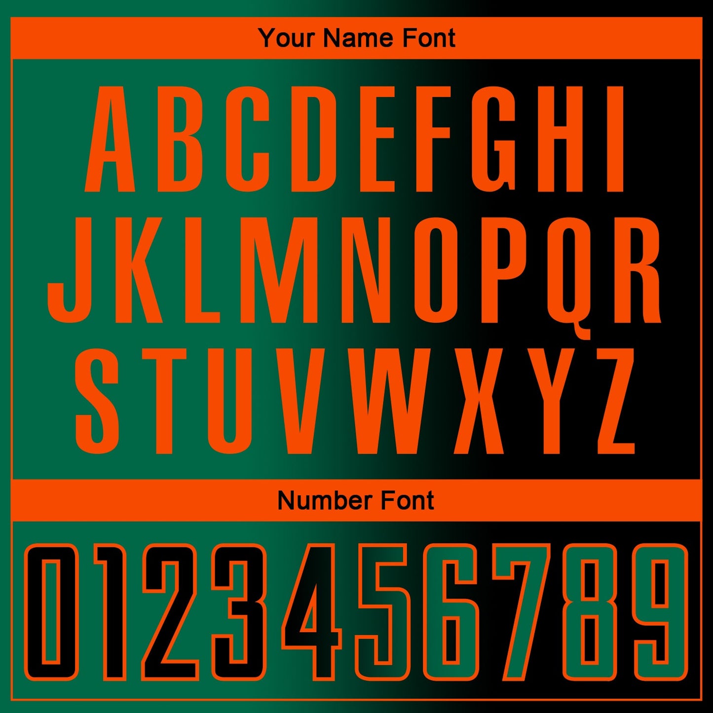 Custom Black Kelly Green-Orange Sublimation Gradient Fashion Soccer Uniform Jersey - Sky-Custom