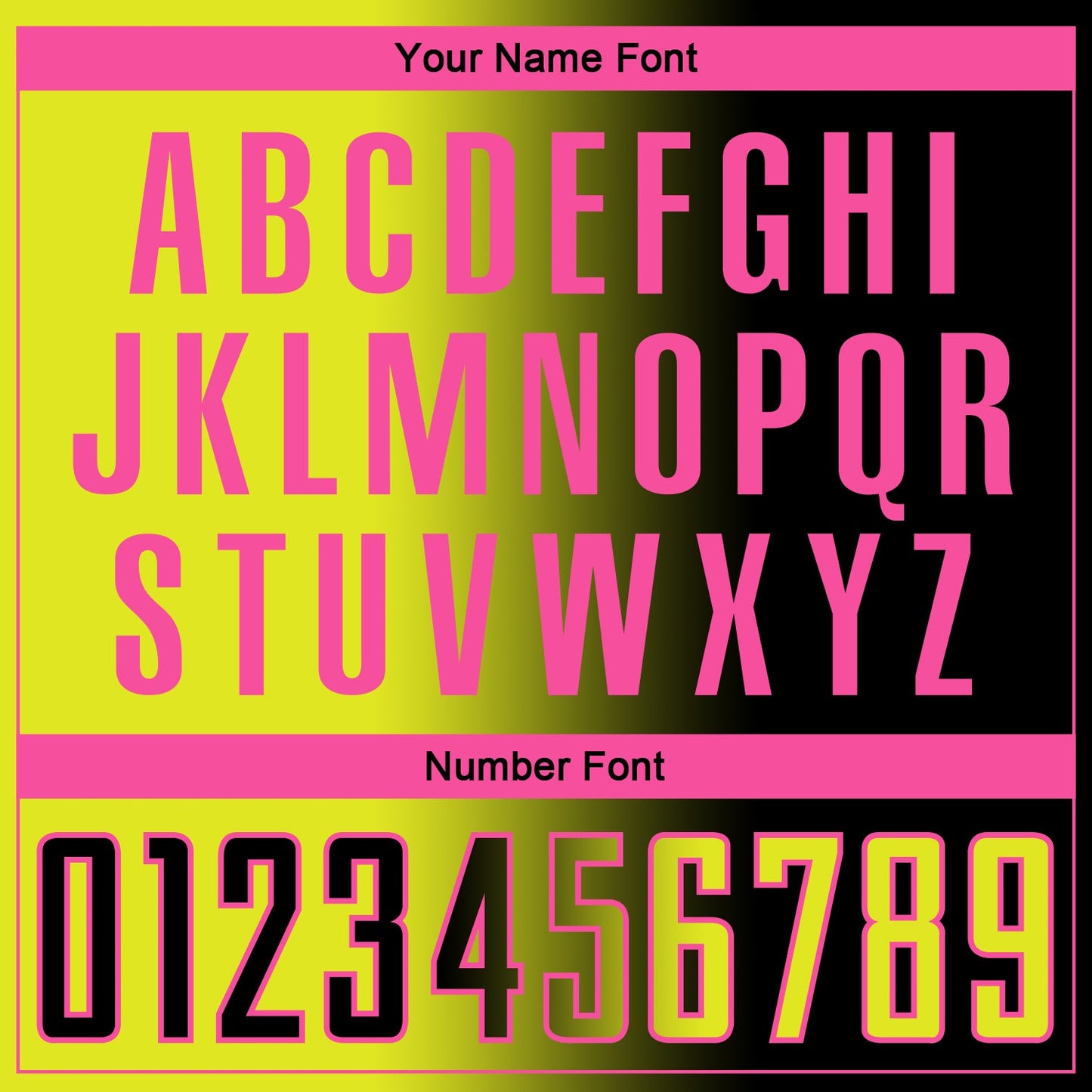 Custom Black Neon Yellow-Pink Sublimation Gradient Fashion Soccer Uniform Jersey - Sky-Custom