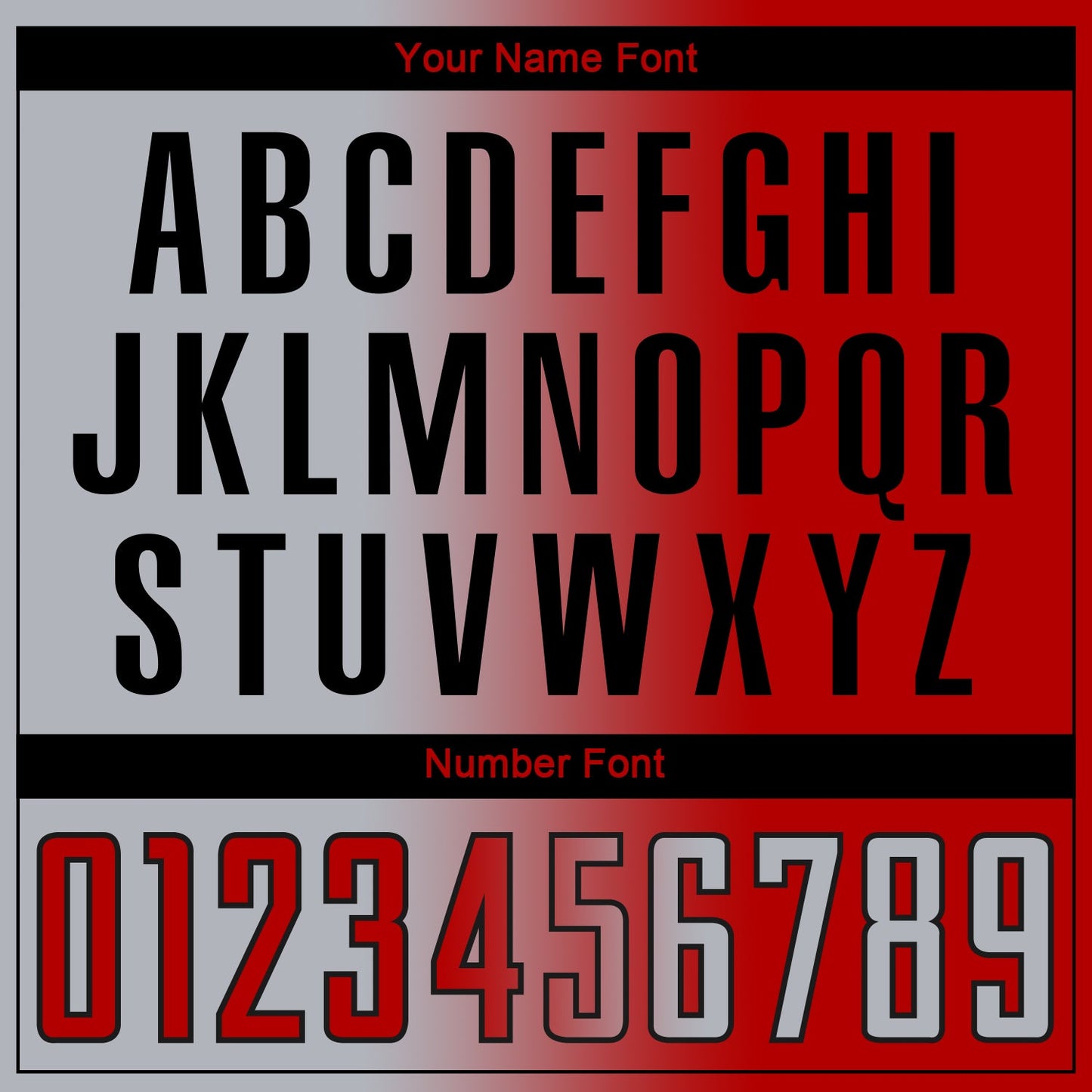 Custom Red Gray-Black Sublimation Gradient Fashion Soccer Uniform Jersey - Sky-Custom