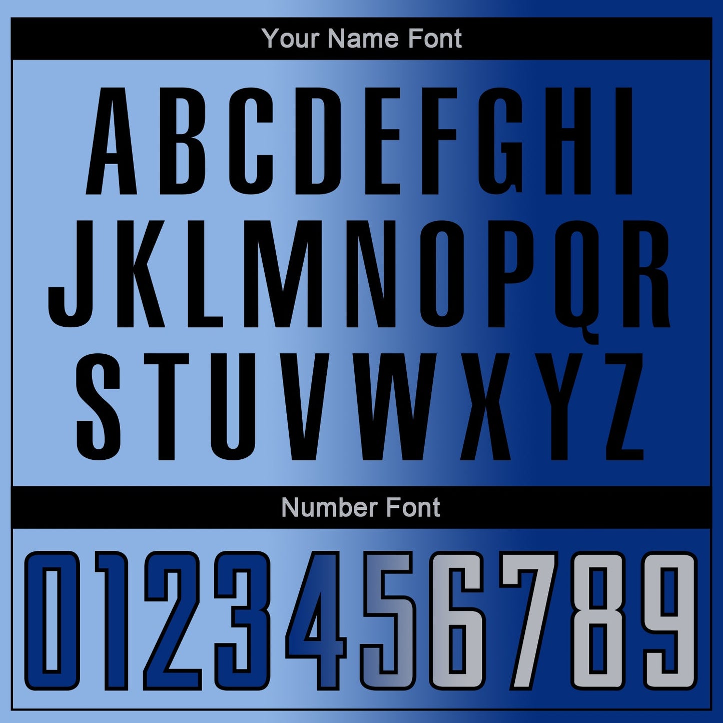 Custom Royal Gray-Black Sublimation Gradient Fashion Soccer Uniform Jersey - Sky-Custom