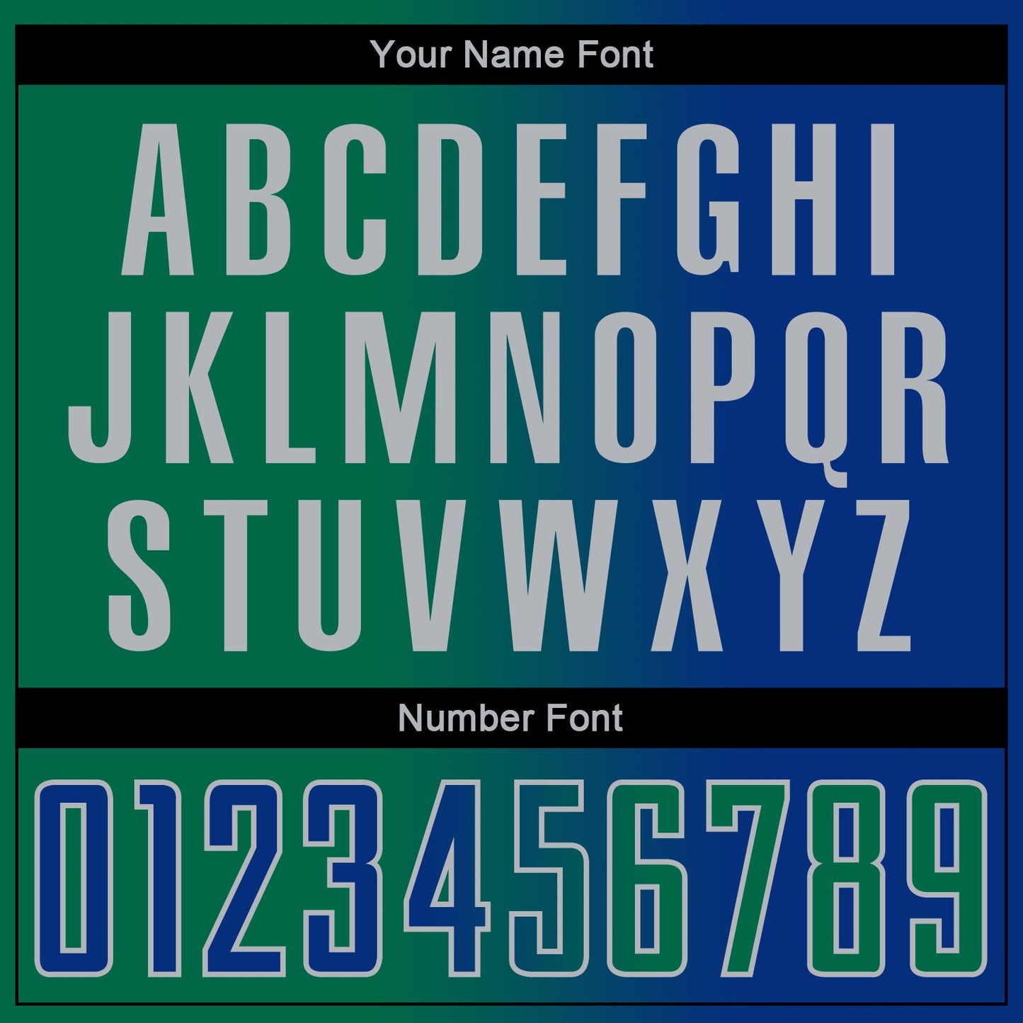 Custom Royal Kelly Green-Gray Sublimation Gradient Fashion Soccer Uniform Jersey - Sky-Custom