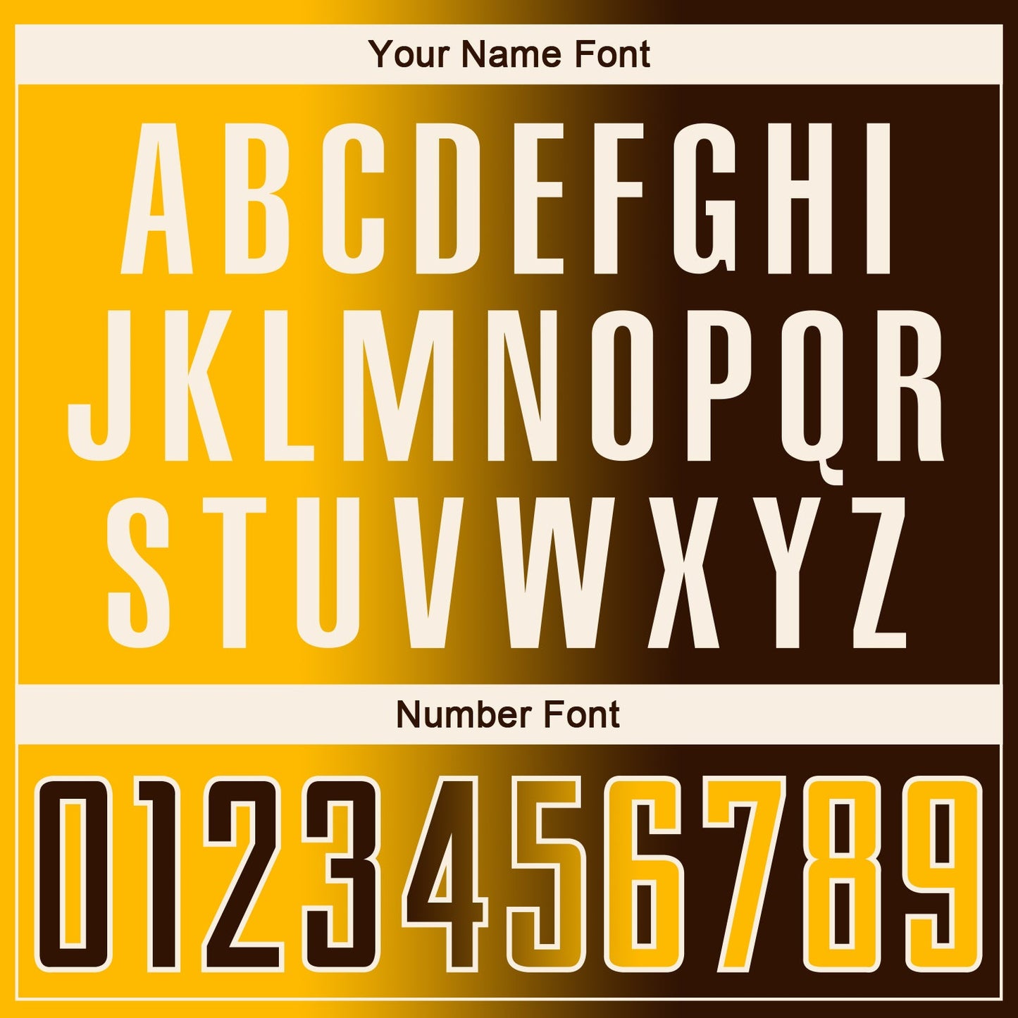 Custom Brown Gold-Cream Sublimation Gradient Fashion Soccer Uniform Jersey - Sky-Custom