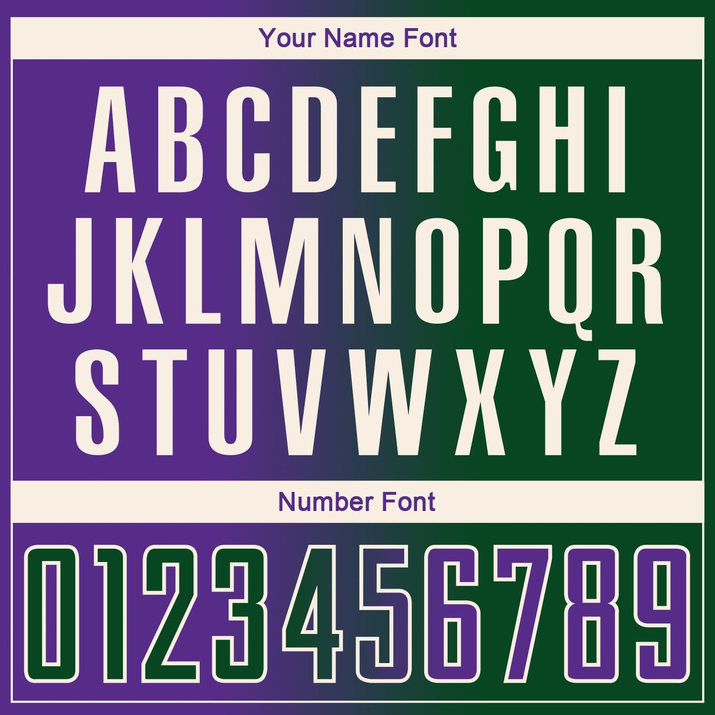 Custom Green Purple-Cream Sublimation Gradient Fashion Soccer Uniform Jersey - Sky-Custom