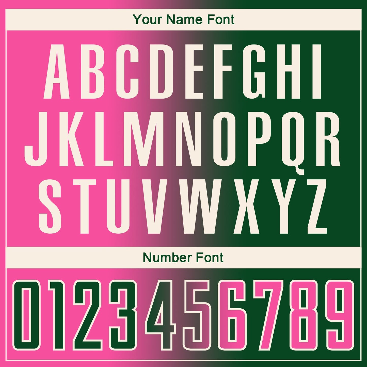 Custom Green Pink-Cream Sublimation Gradient Fashion Soccer Uniform Jersey - Sky-Custom