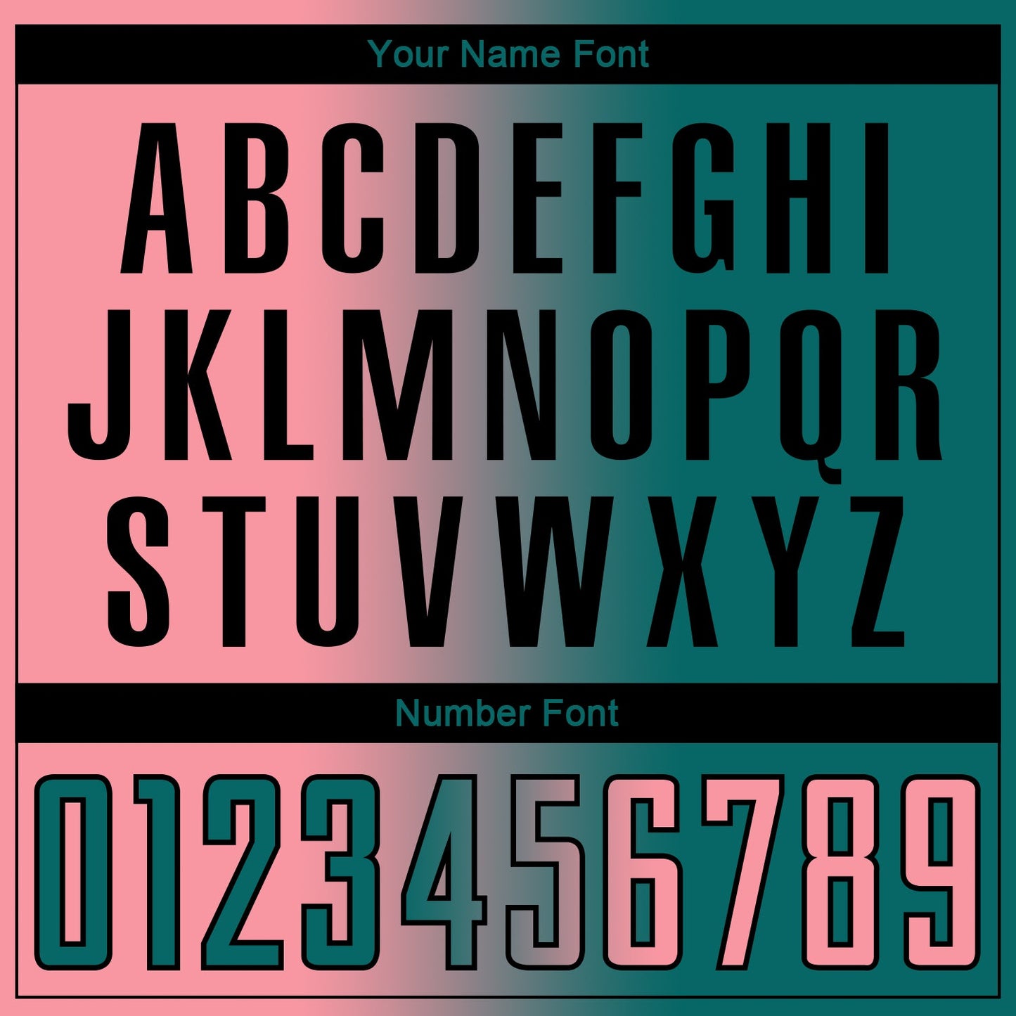 Custom Teal Medium Pink-Black Sublimation Gradient Fashion Soccer Uniform Jersey - Sky-Custom