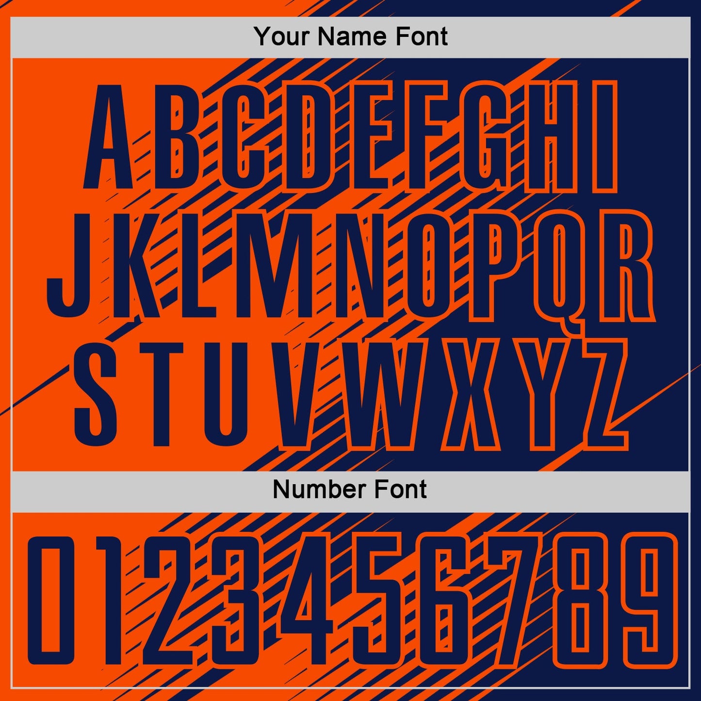 Custom Navy Orange Line Sublimation Soccer Uniform Jersey - Sky-Custom