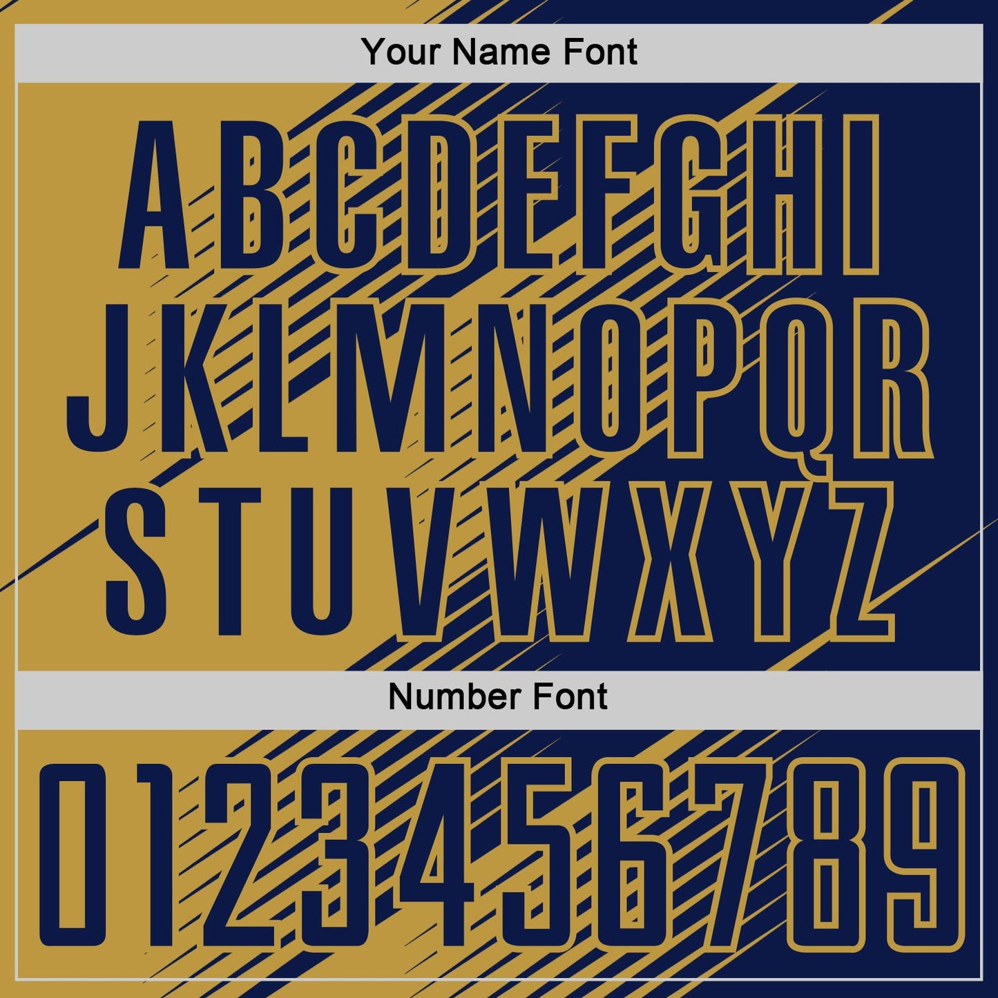 Custom Navy Old Gold Line Sublimation Soccer Uniform Jersey - Sky-Custom