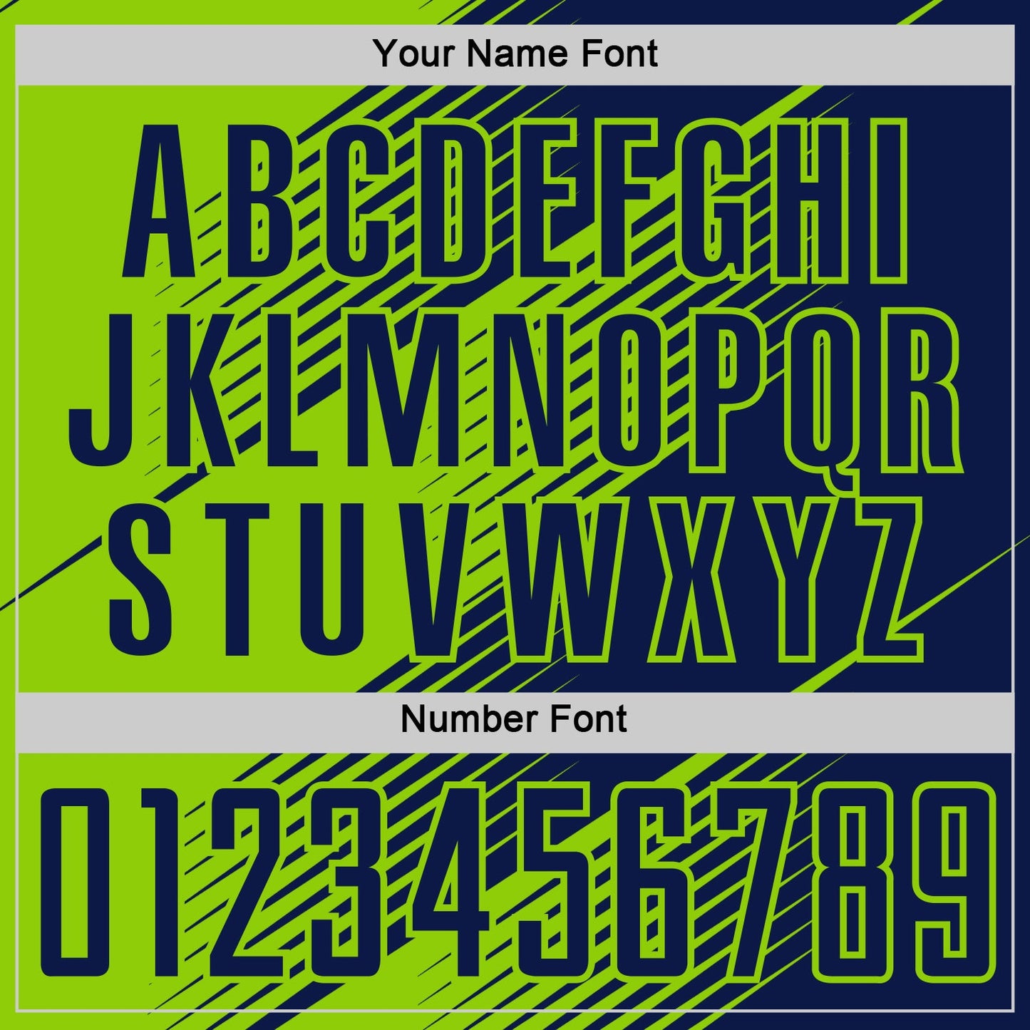Custom Navy Neon Green Line Sublimation Soccer Uniform Jersey - Sky-Custom